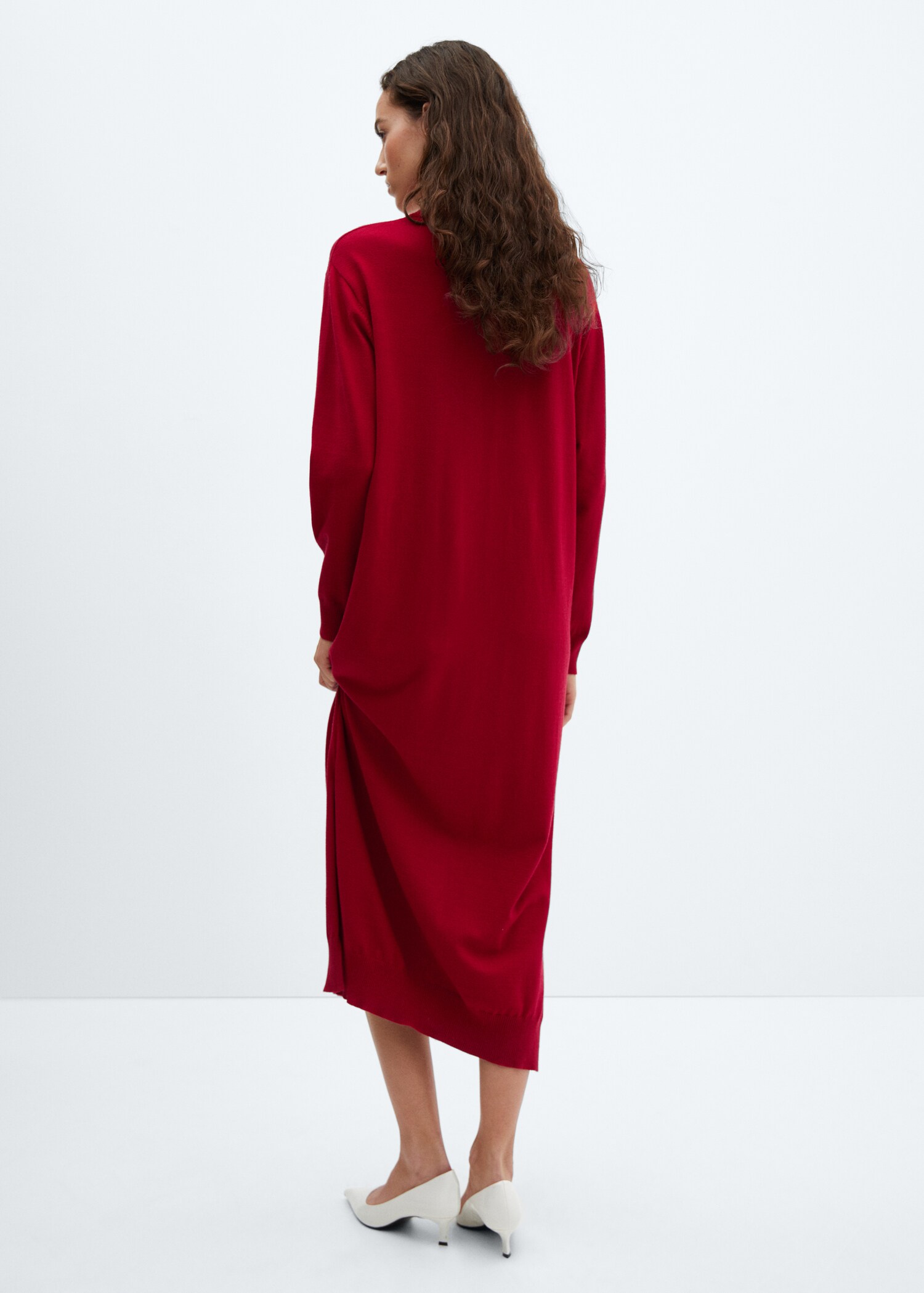 Strickkleid mit Rundhalsausschnitt - Rückseite des Artikels