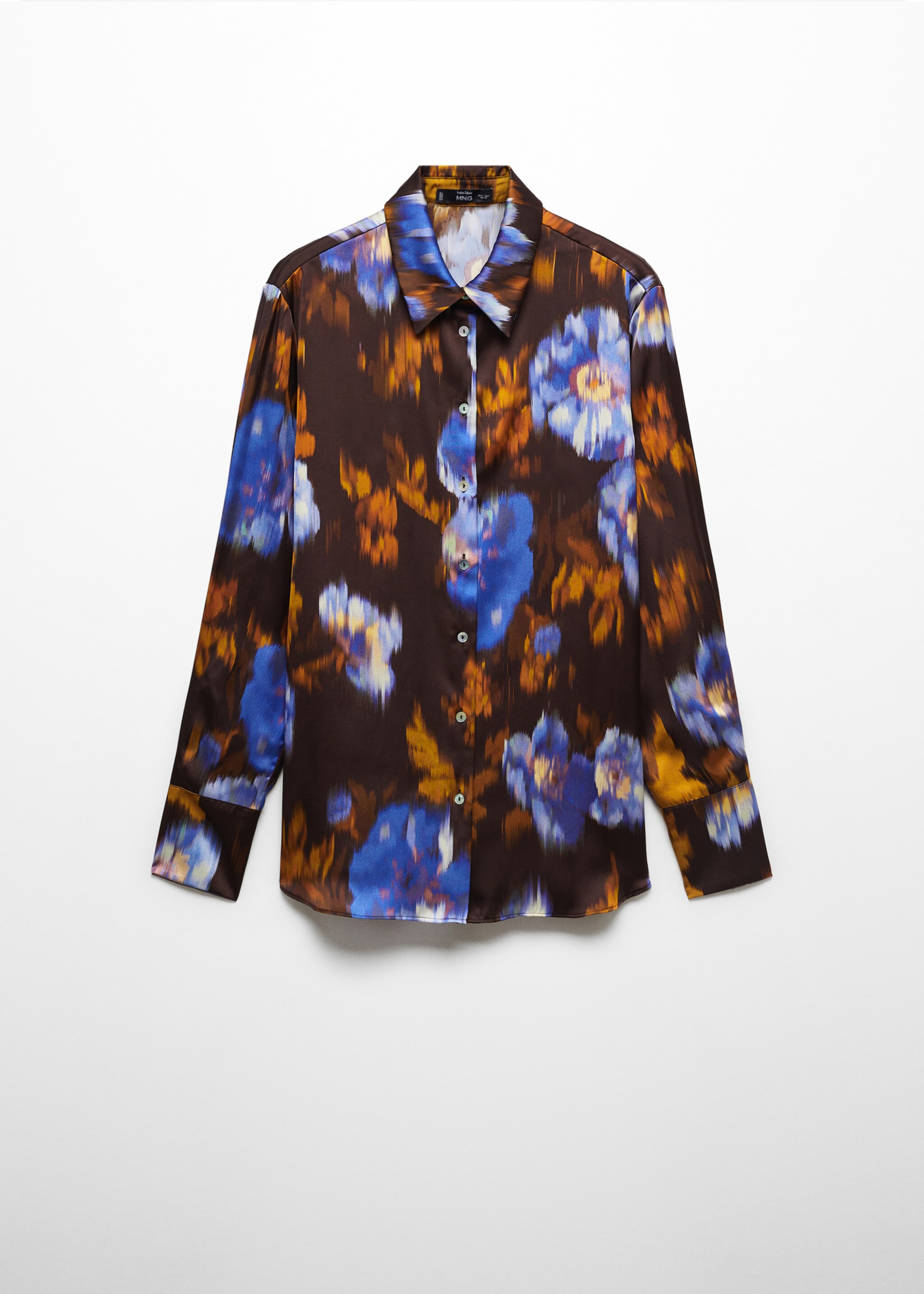 Bedrukte satijnen blouse - Artikel zonder model