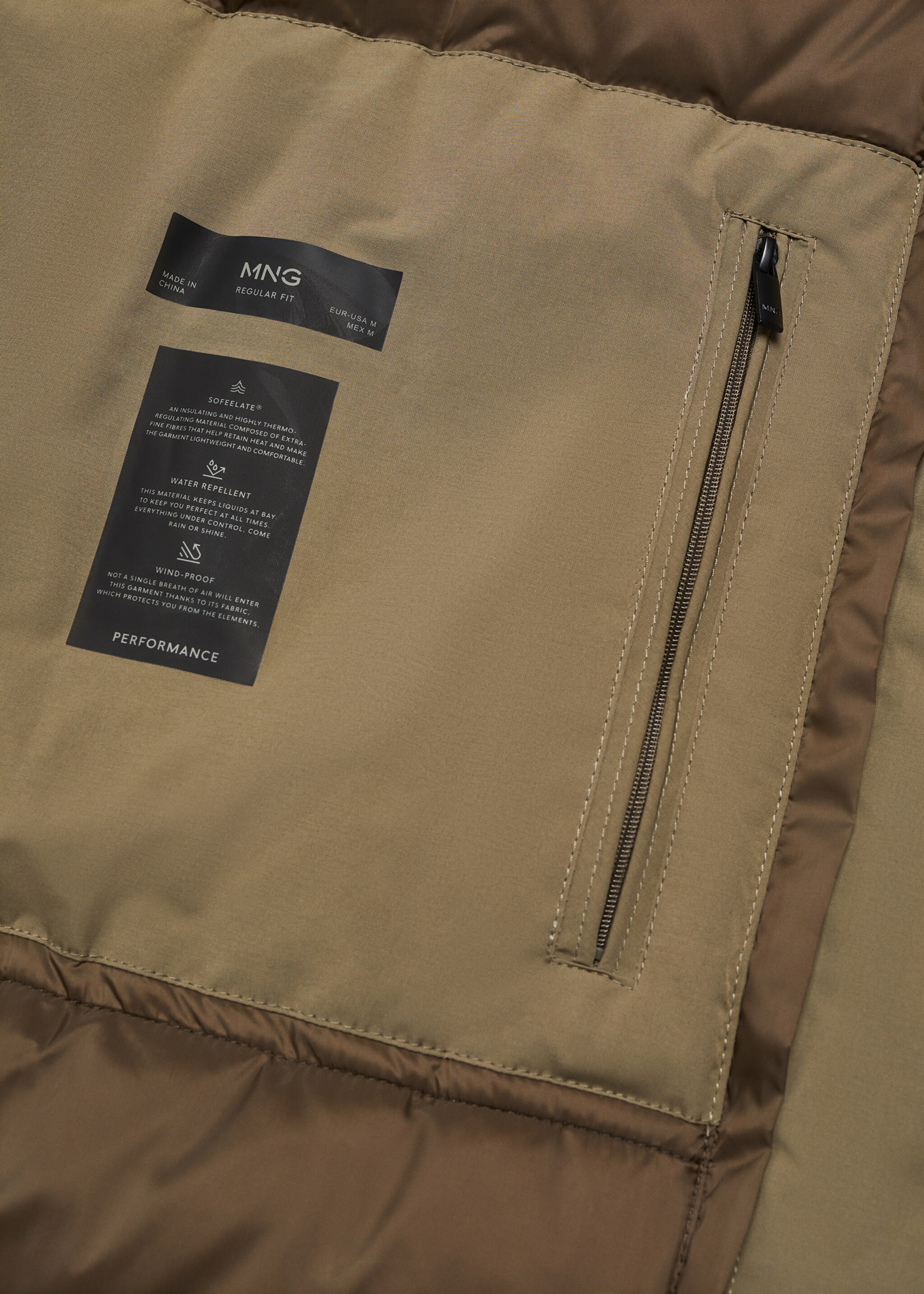 Prošívaná parka s kapucí SOFEELATE® - Detail zboží 0