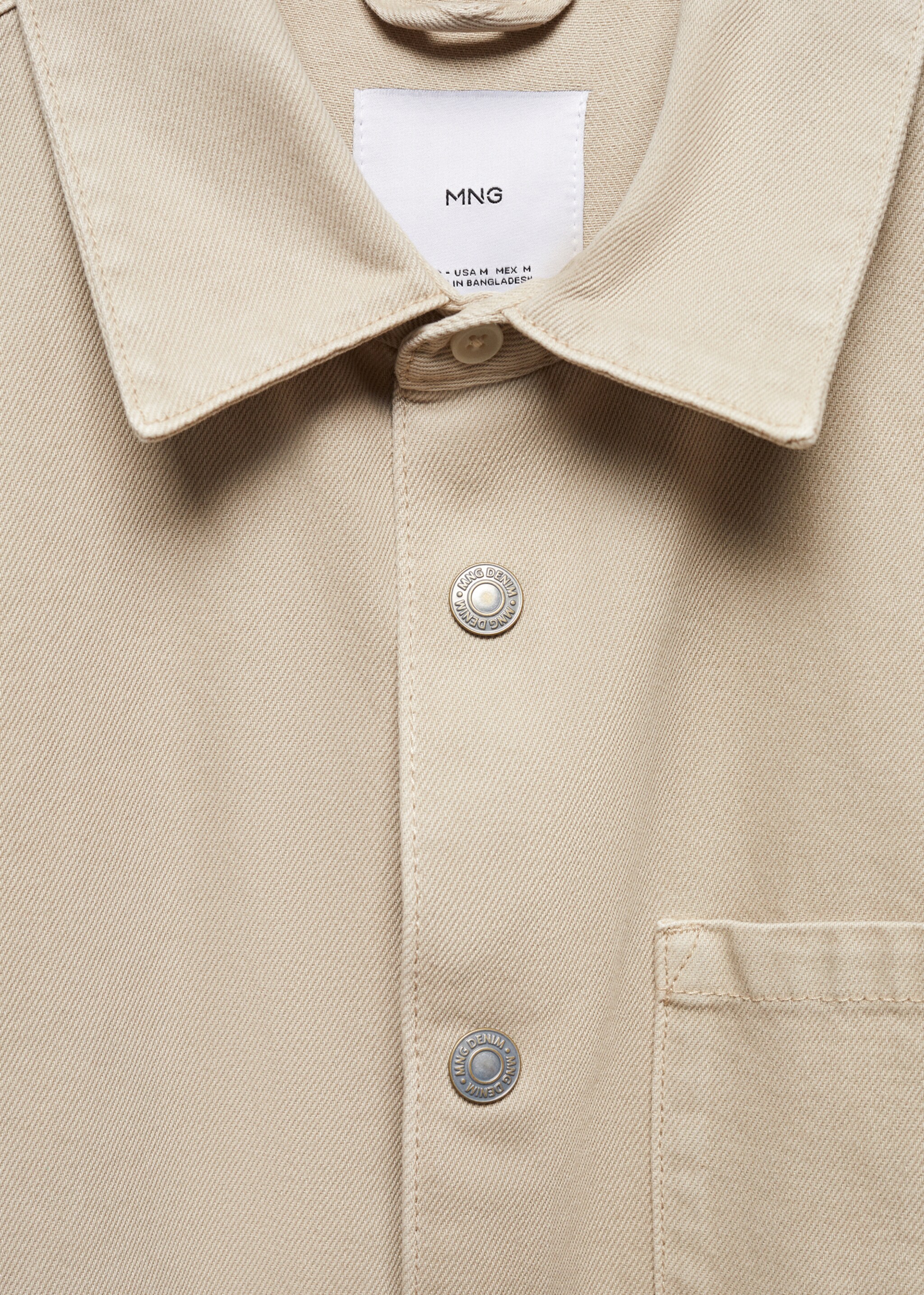 Pocket denim overshirt - Details of the article 8