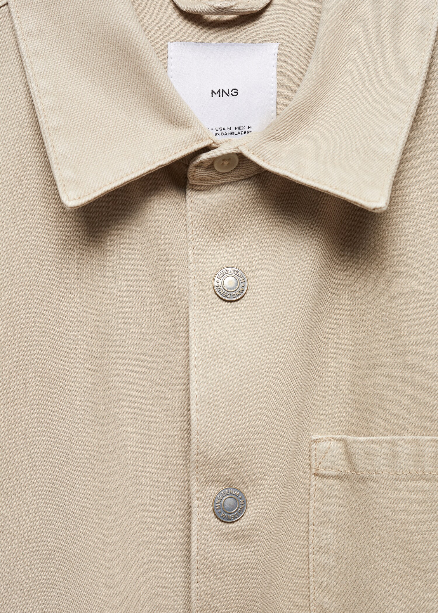 Pocket denim overshirt - Details of the article 8
