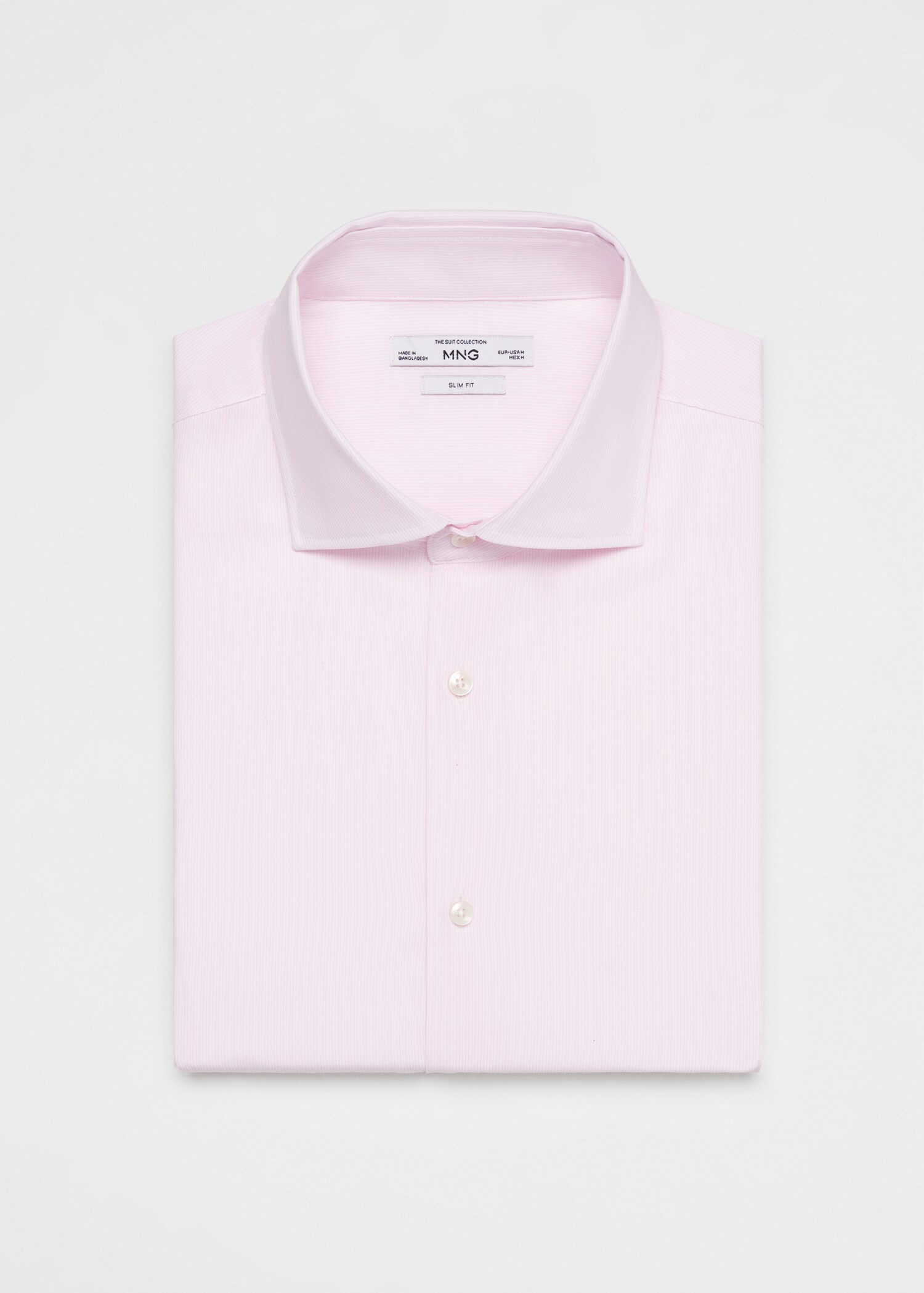 Πουκάμισο κοστουμιού slim fit ριγέ twill - Λεπτομέρεια του προϊόντος 0
