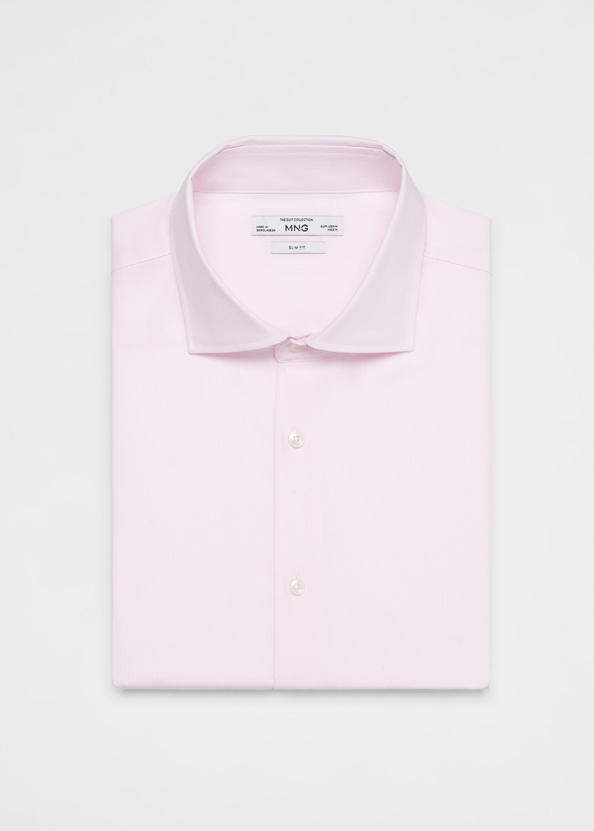 Πουκάμισο κοστουμιού slim fit ριγέ twill - Λεπτομέρεια του προϊόντος 8
