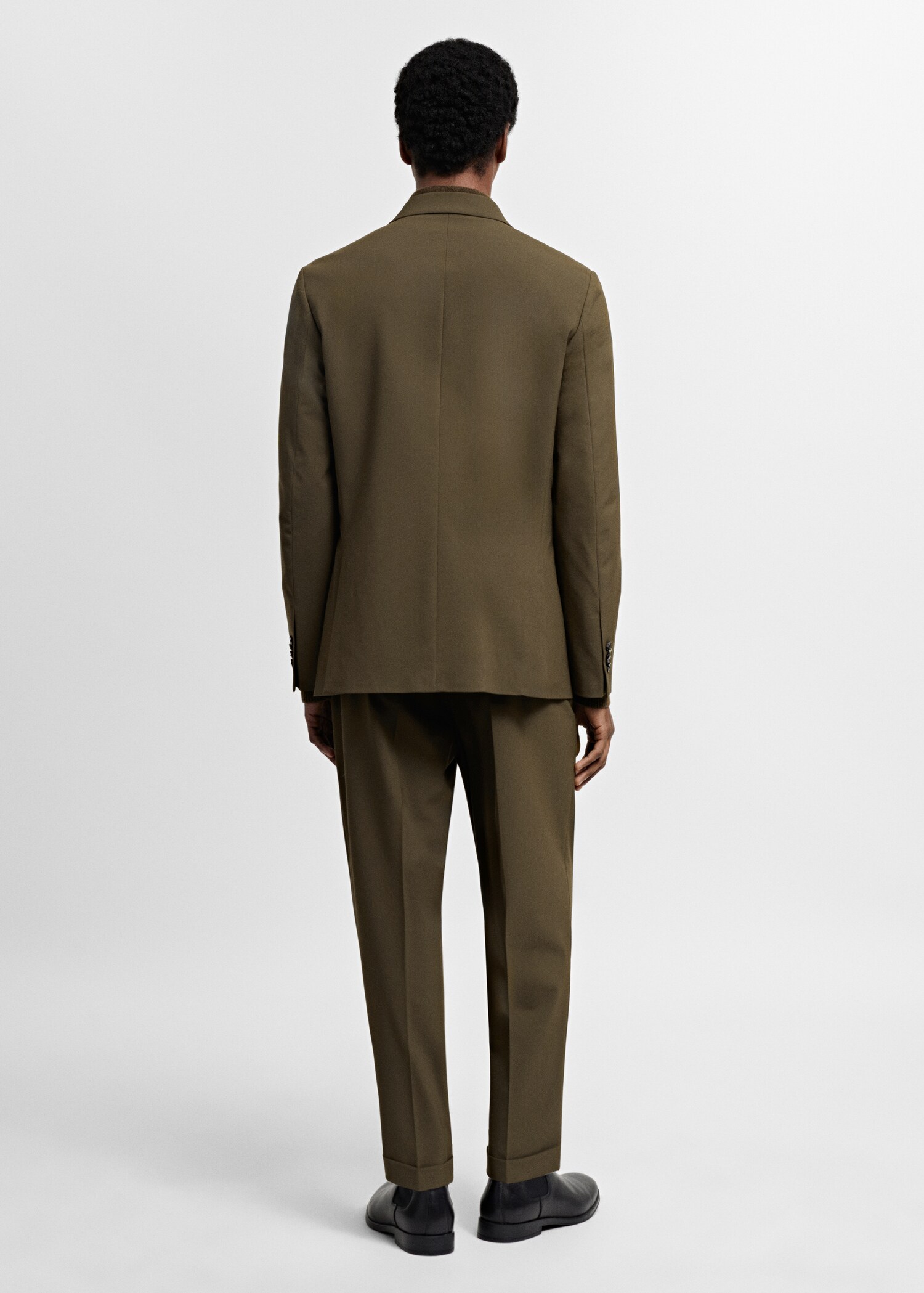 Americana traje slim fit cruzada - Reverso del artículo