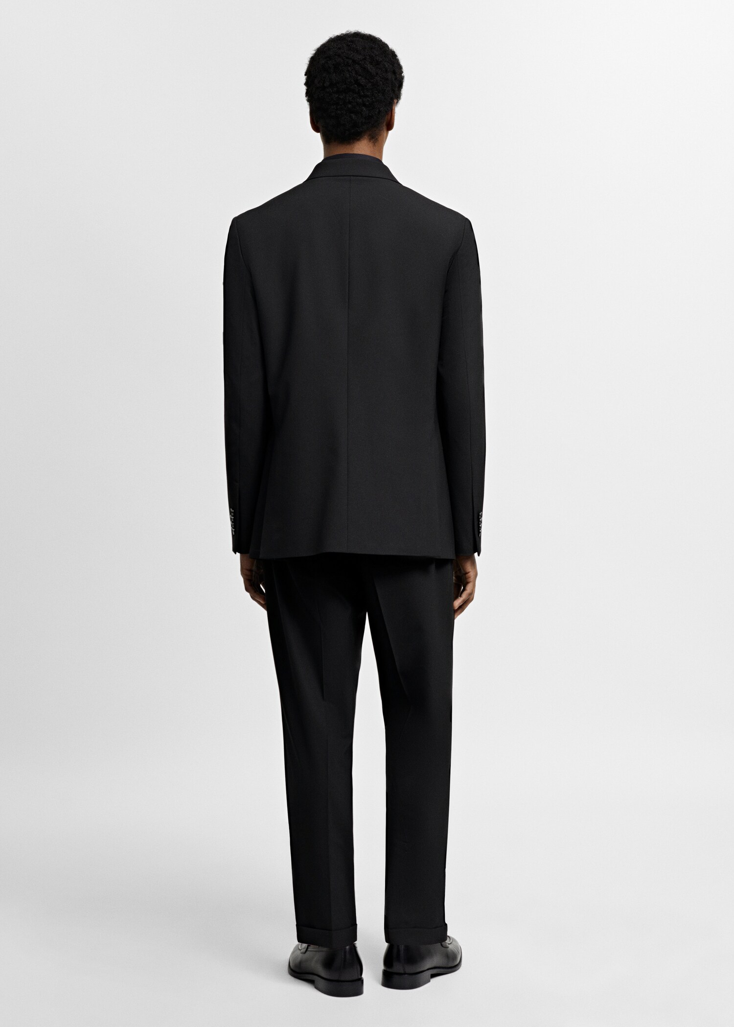 Americana traje slim fit cruzada - Reverso del artículo