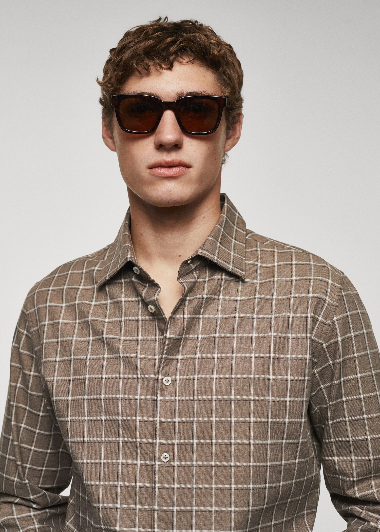 Camisa agoldón franela cuadros - Detalle del artículo 1