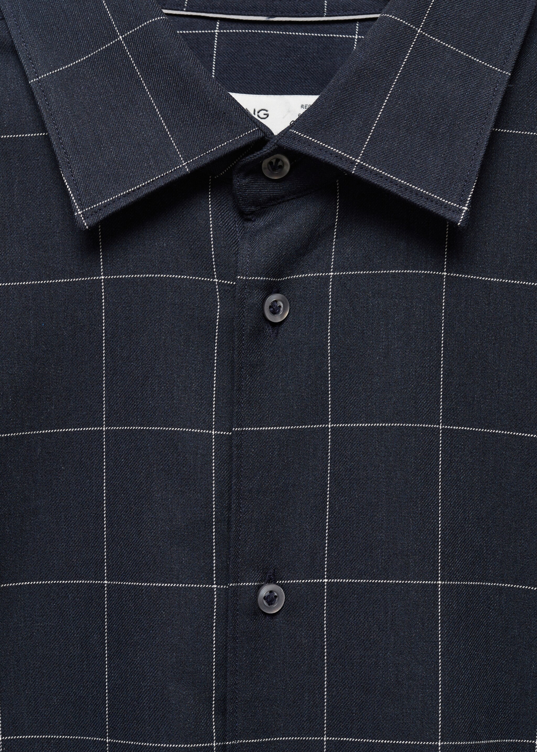 Kariertes Hemd aus Flanell-Baumwolle - Detail des Artikels 8
