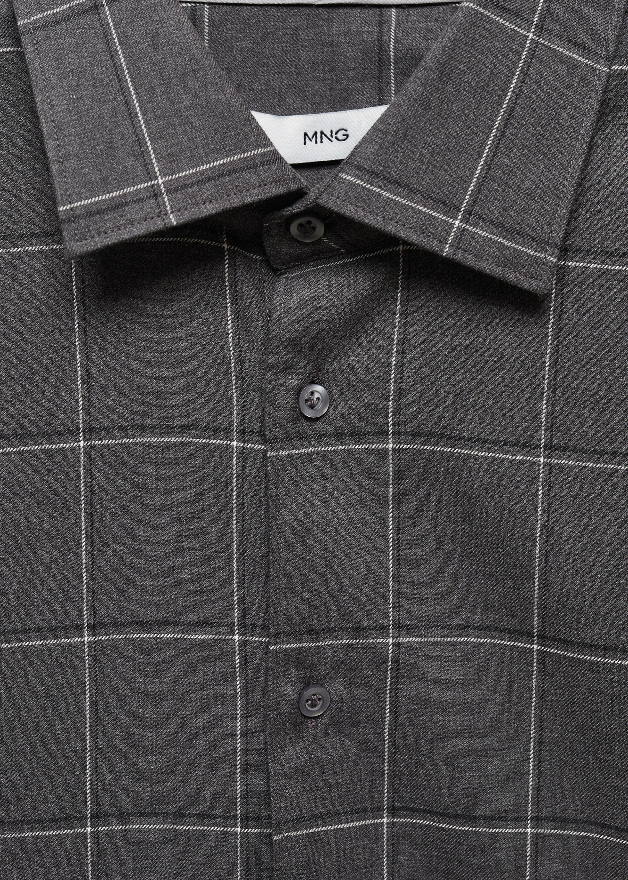 Kariertes Hemd aus Flanell-Baumwolle - Detail des Artikels 8