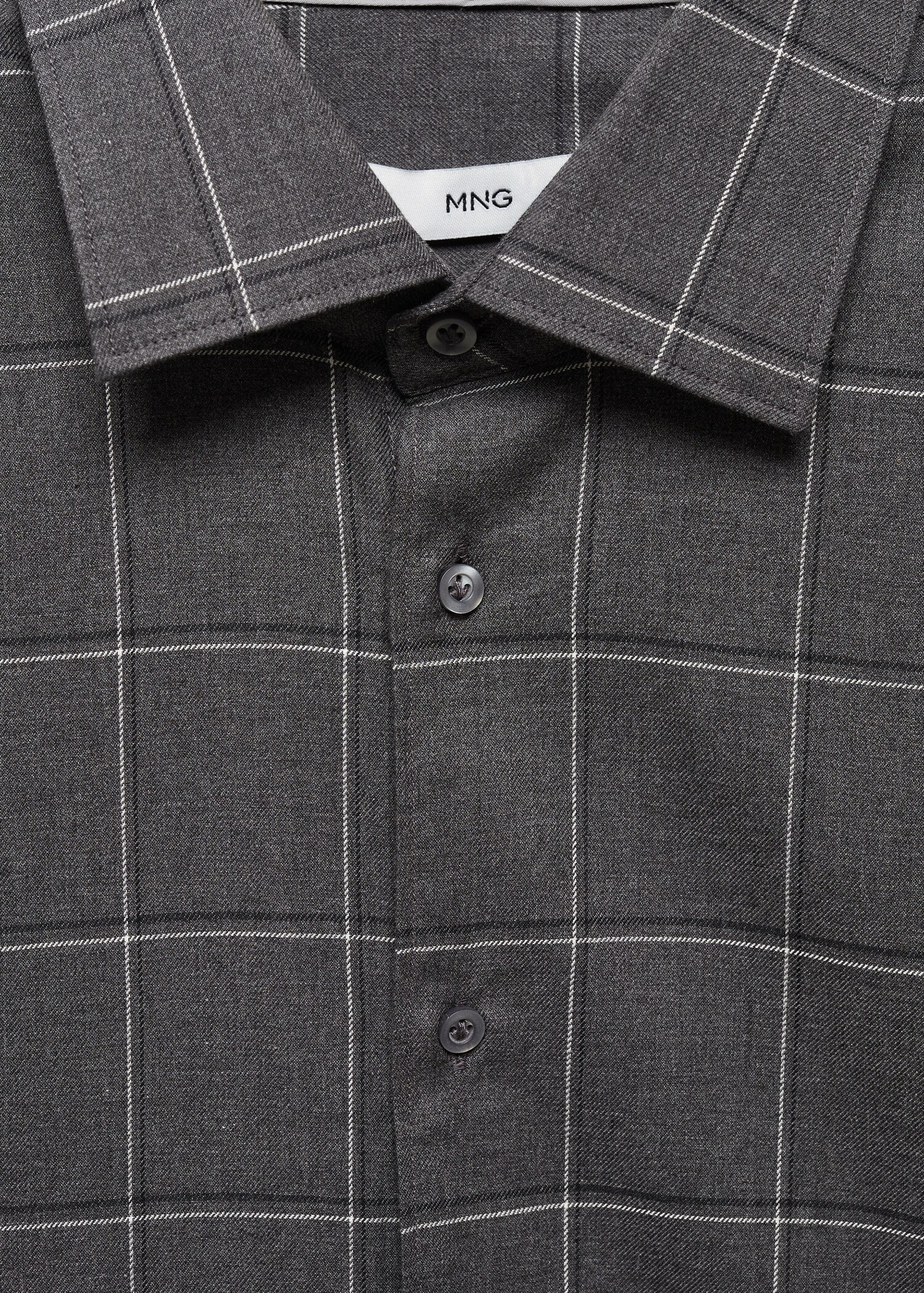 Kariertes Hemd aus Flanell-Baumwolle - Detail des Artikels 8