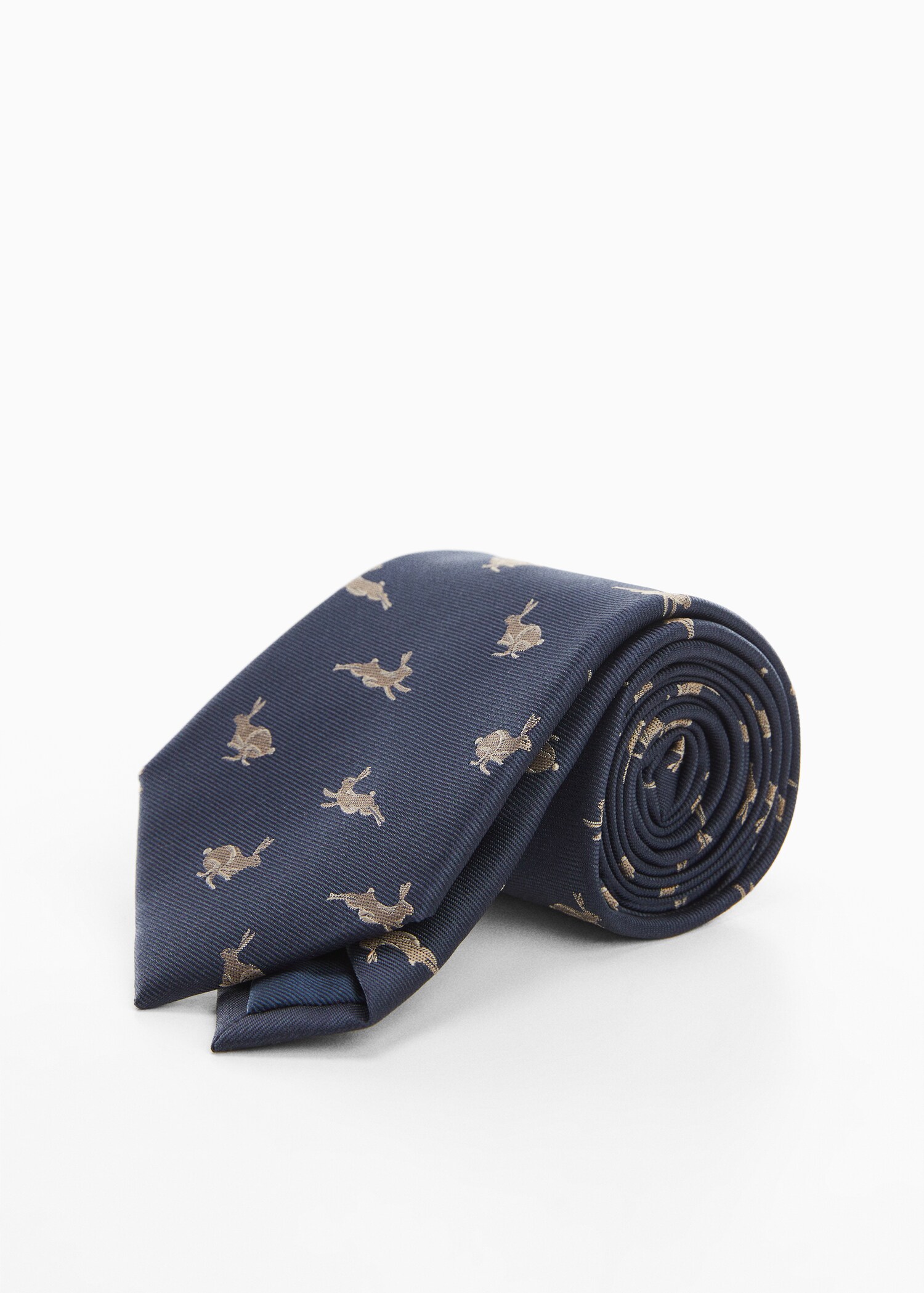 Tie with animals print - Medium plane