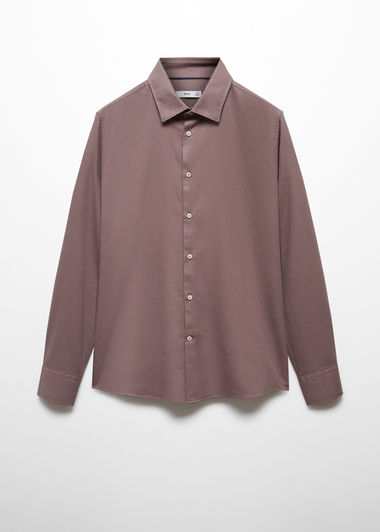 Πουκάμισο slim fit βαμβάκι ανάγλυφο - Προϊόν χωρίς μοντέλο