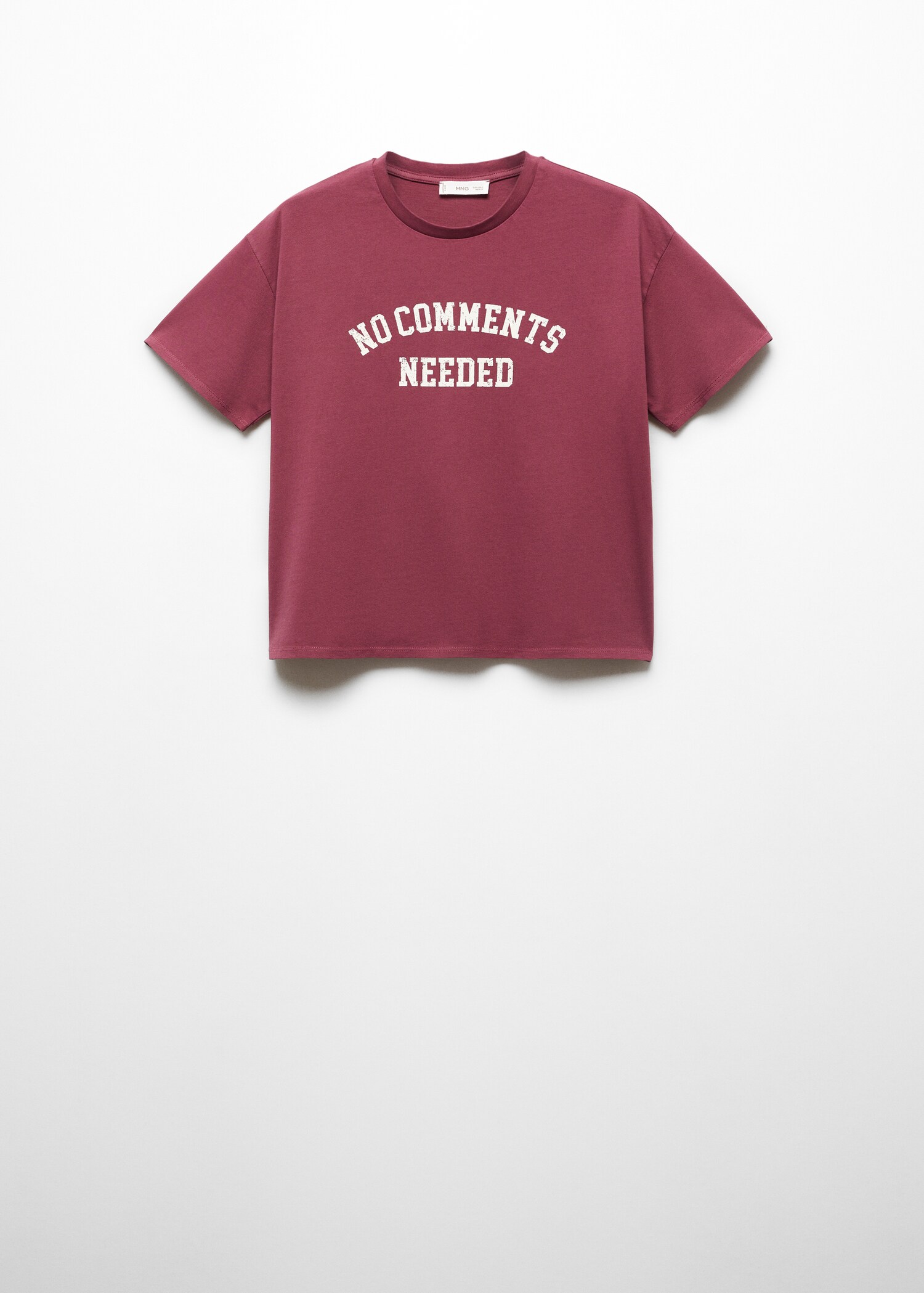 T-shirt crop message - Article sans modèle