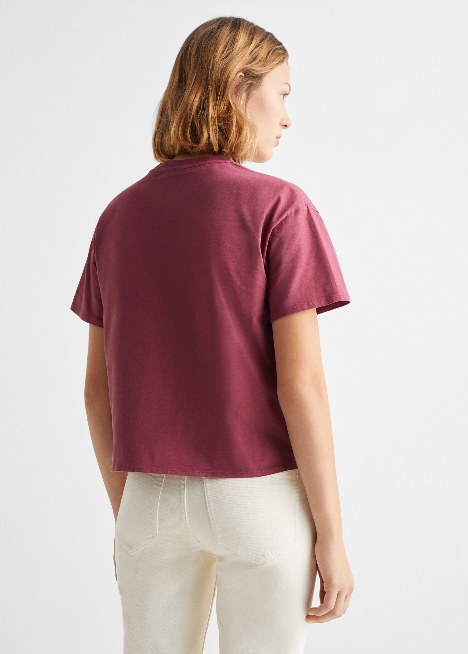 T-shirt crop message - Verso de l’article