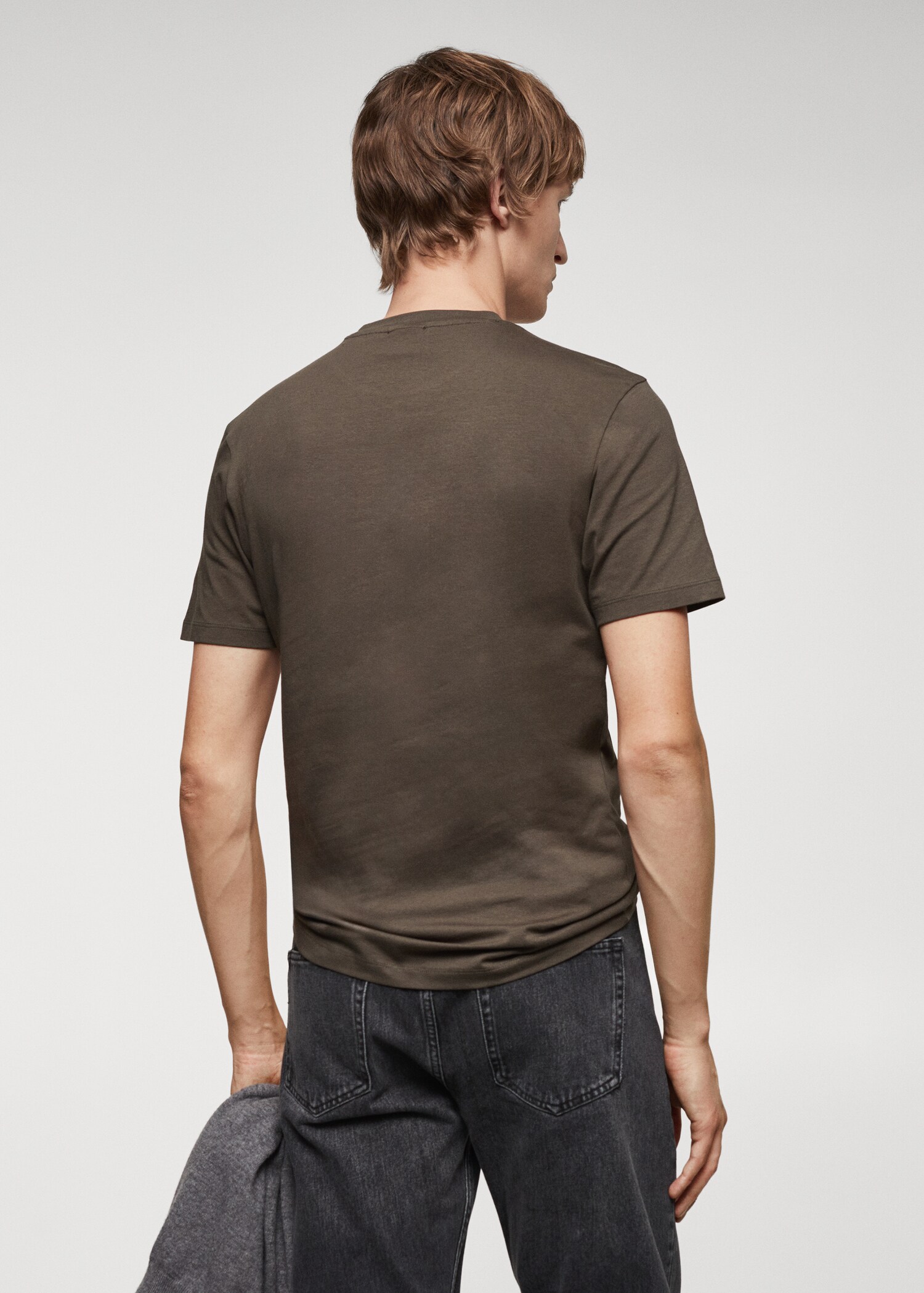 Stretch cotton T-shirt - Reverse of the article