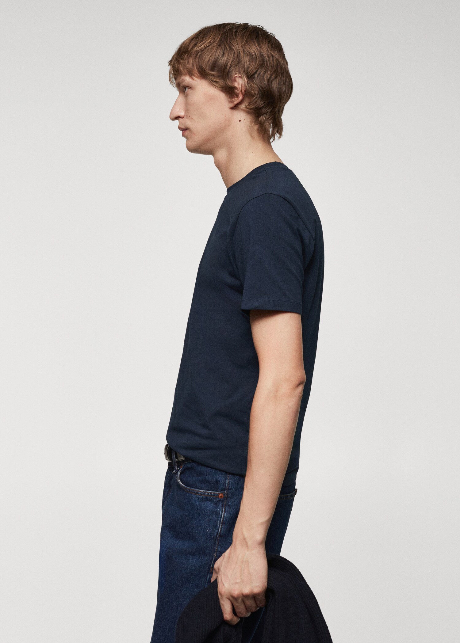 Stretch cotton T-shirt - Details of the article 1