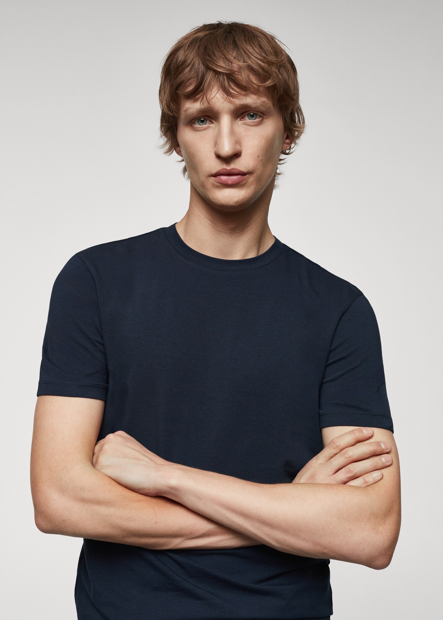 Stretch cotton T-shirt - Details of the article 2
