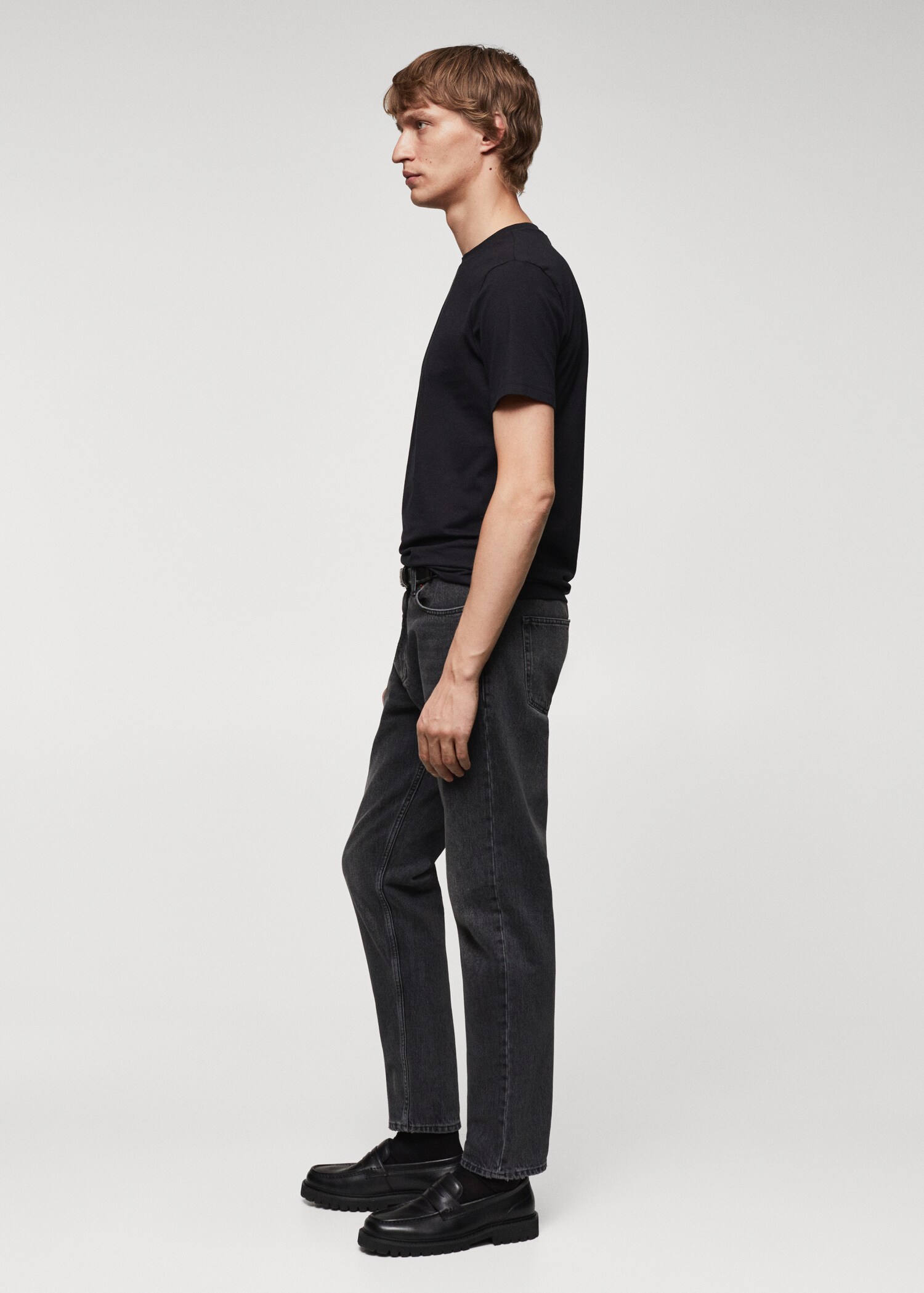 Stretch cotton T-shirt - Details of the article 1