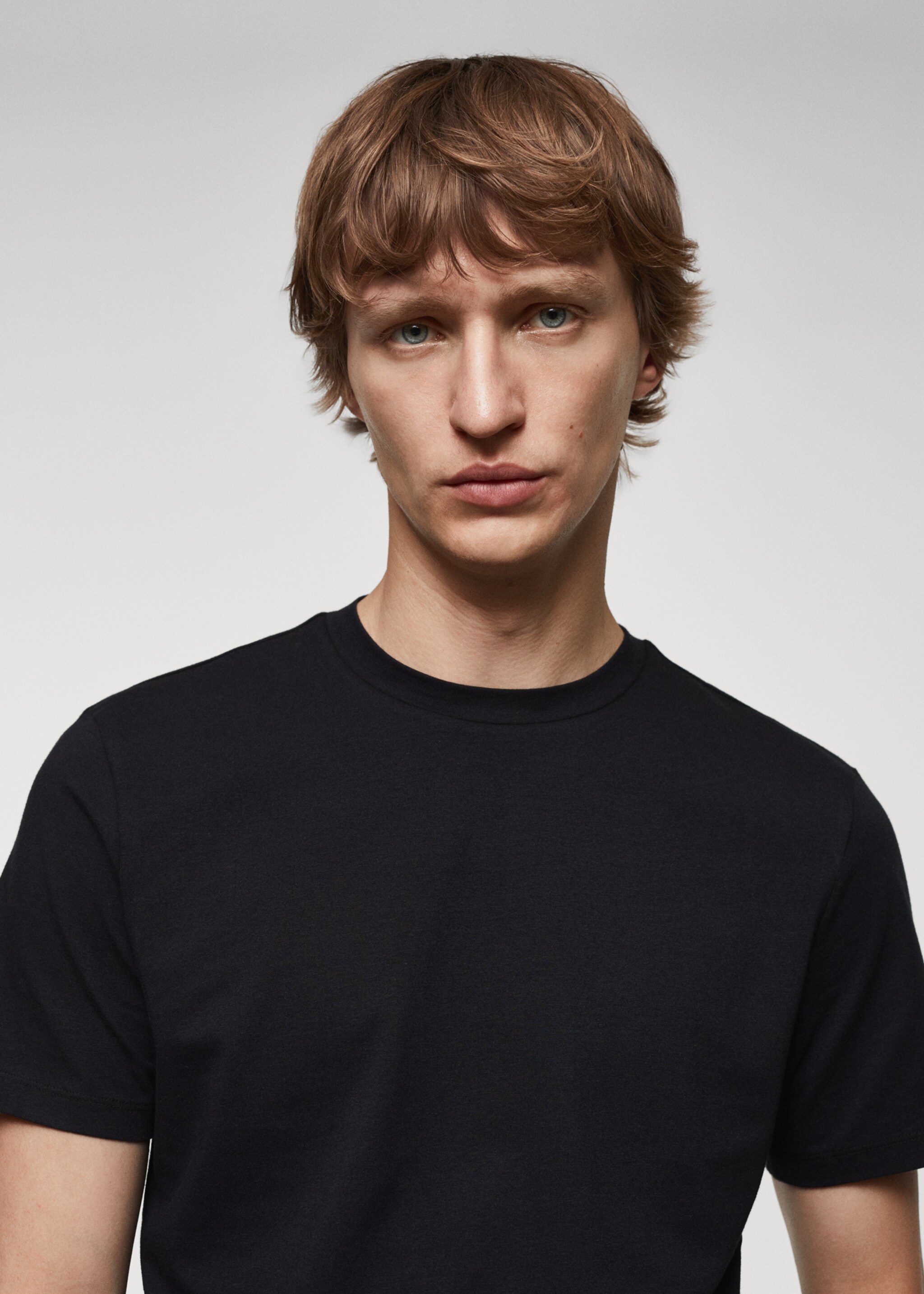 Stretch cotton T-shirt - Details of the article 2