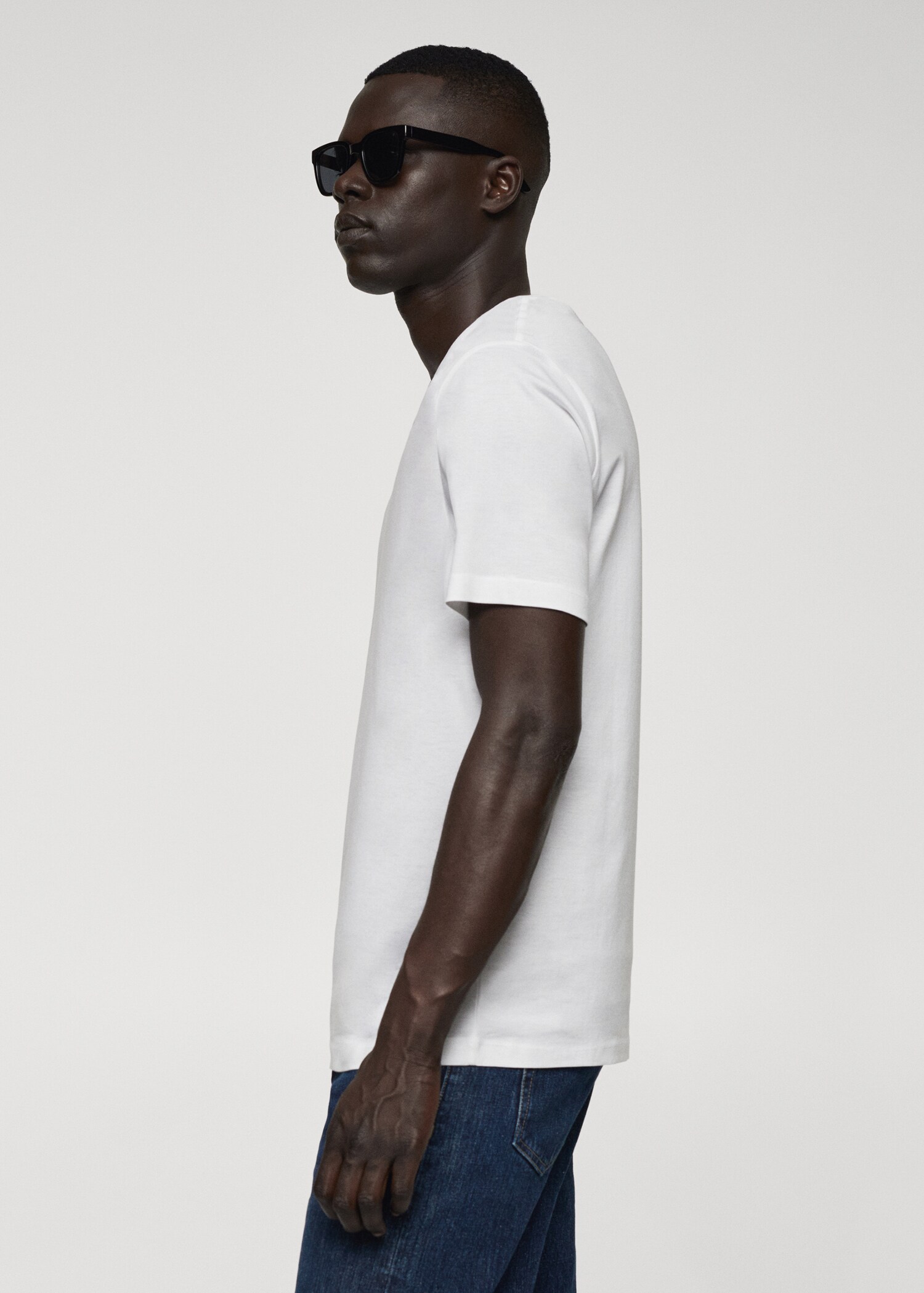 Mercerised slim-fit t-shirt - Details of the article 2