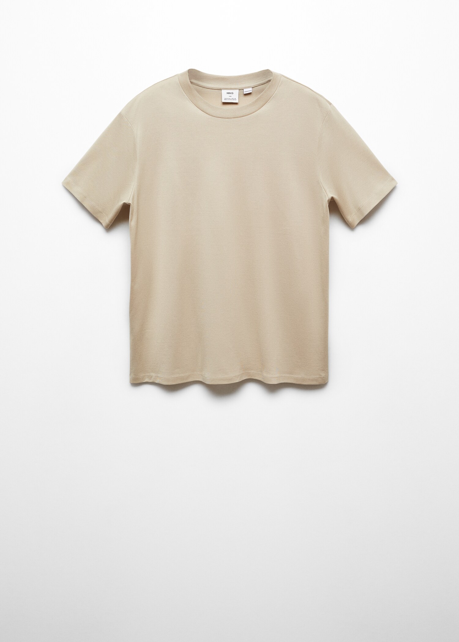 Mercerised slim-fit t-shirt - Article without model