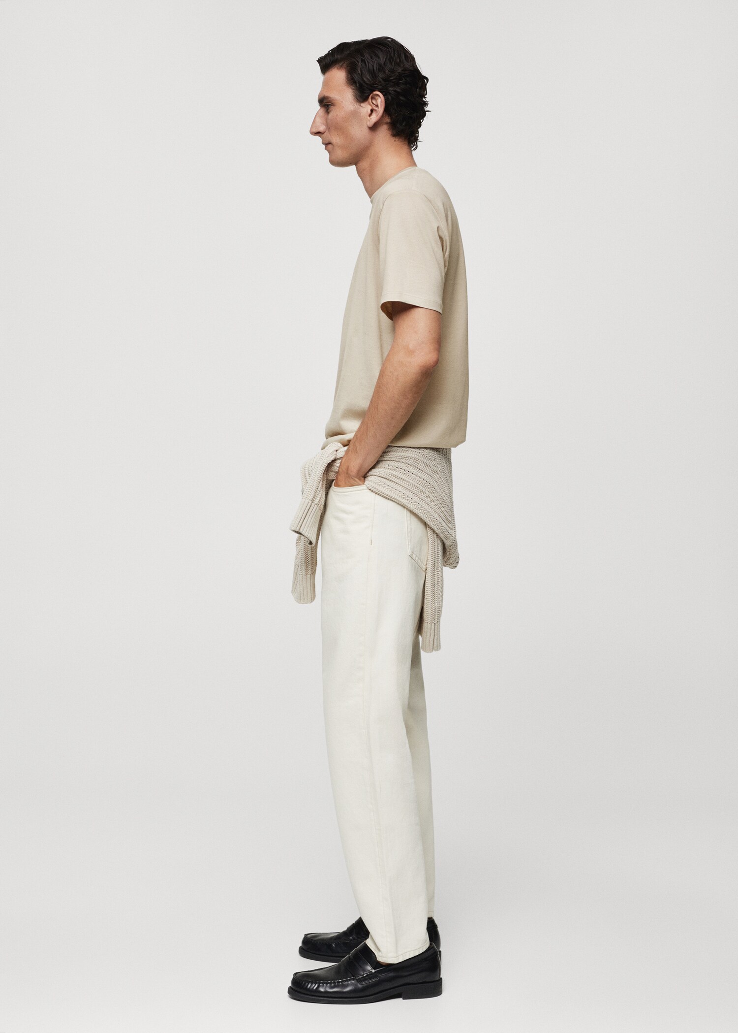 Mercerised slim-fit t-shirt - Details of the article 2