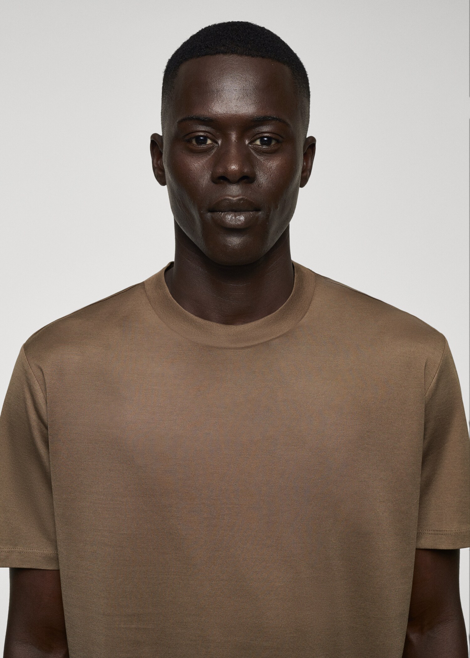 Mercerised slim-fit t-shirt - Details of the article 1