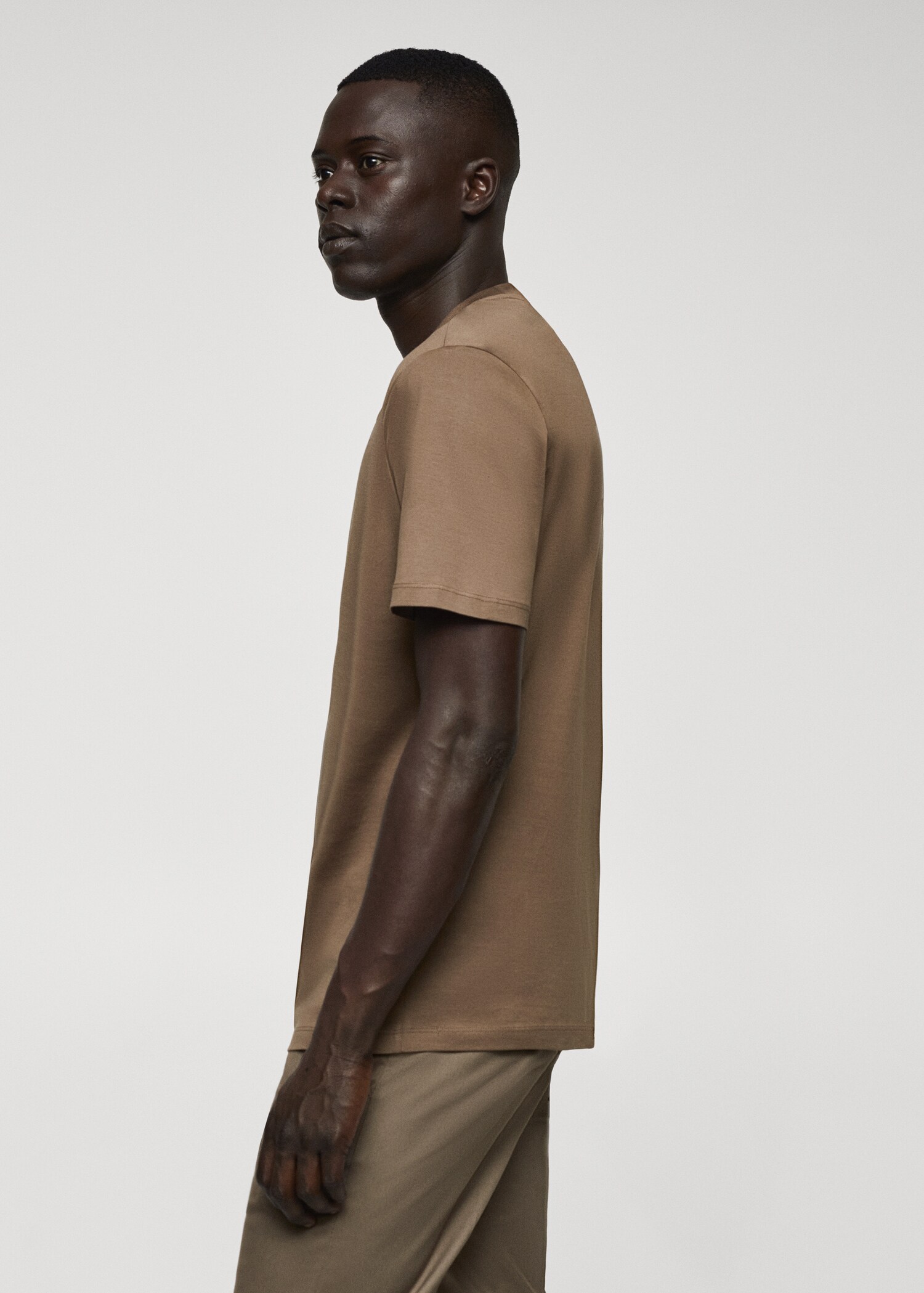 Mercerised slim-fit t-shirt - Details of the article 2