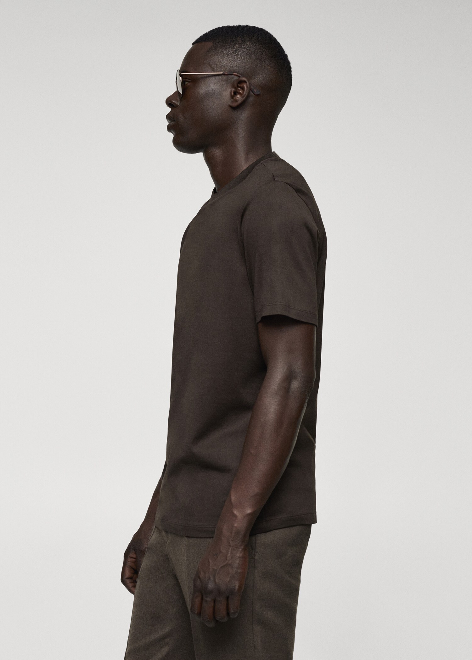 Mercerised slim-fit t-shirt - Details of the article 2