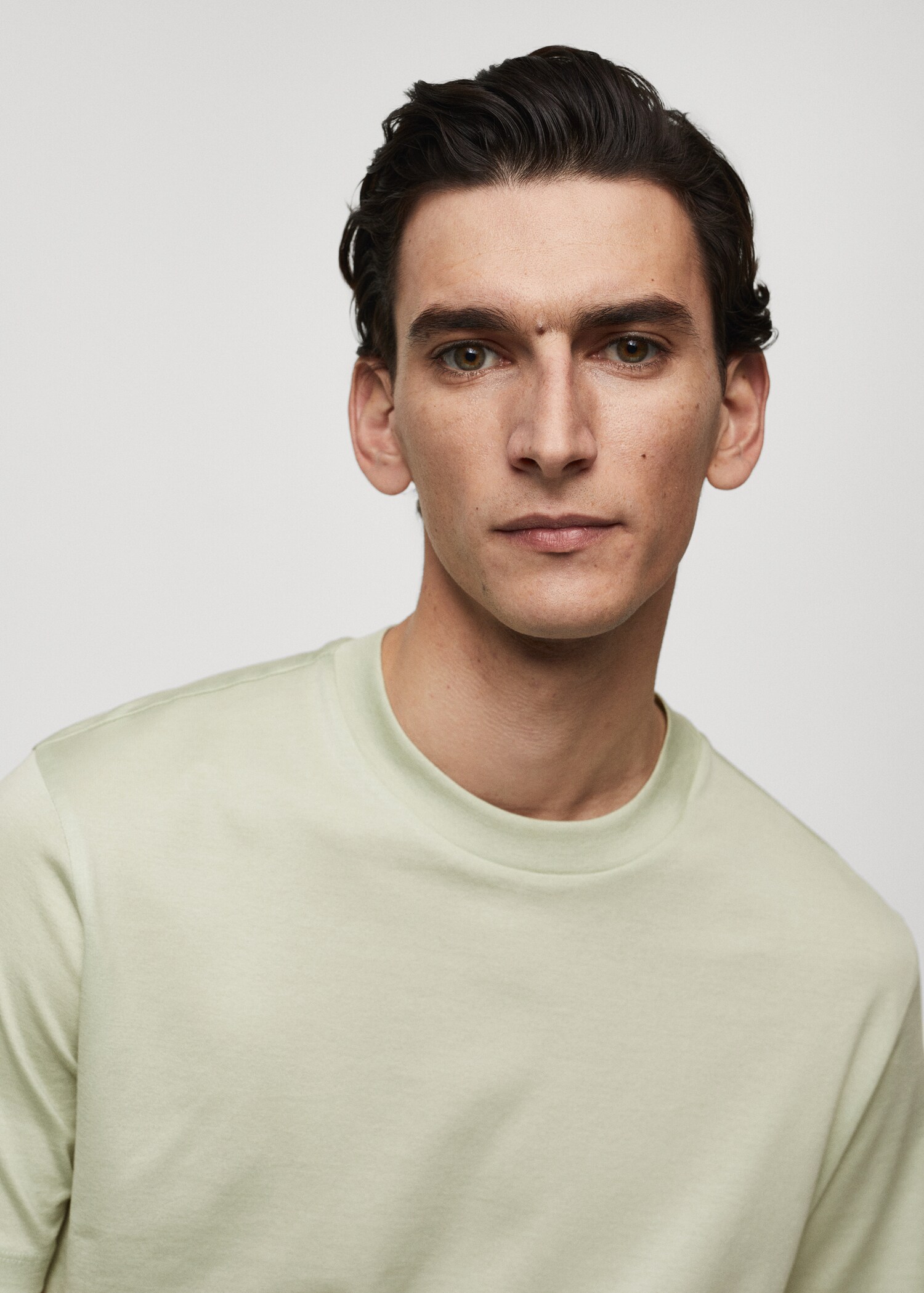 Mercerised slim-fit t-shirt - Details of the article 1