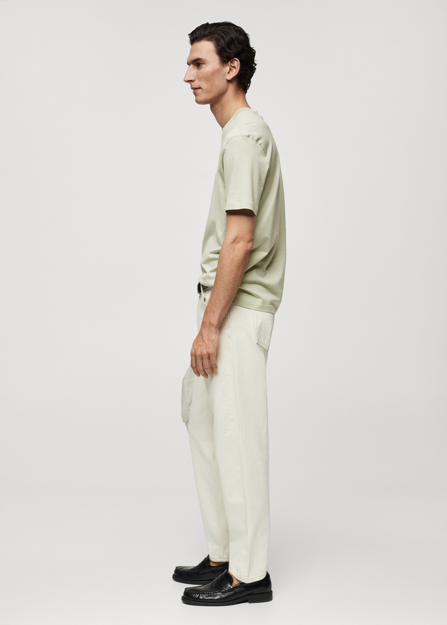 Mercerised slim-fit t-shirt - Details of the article 2