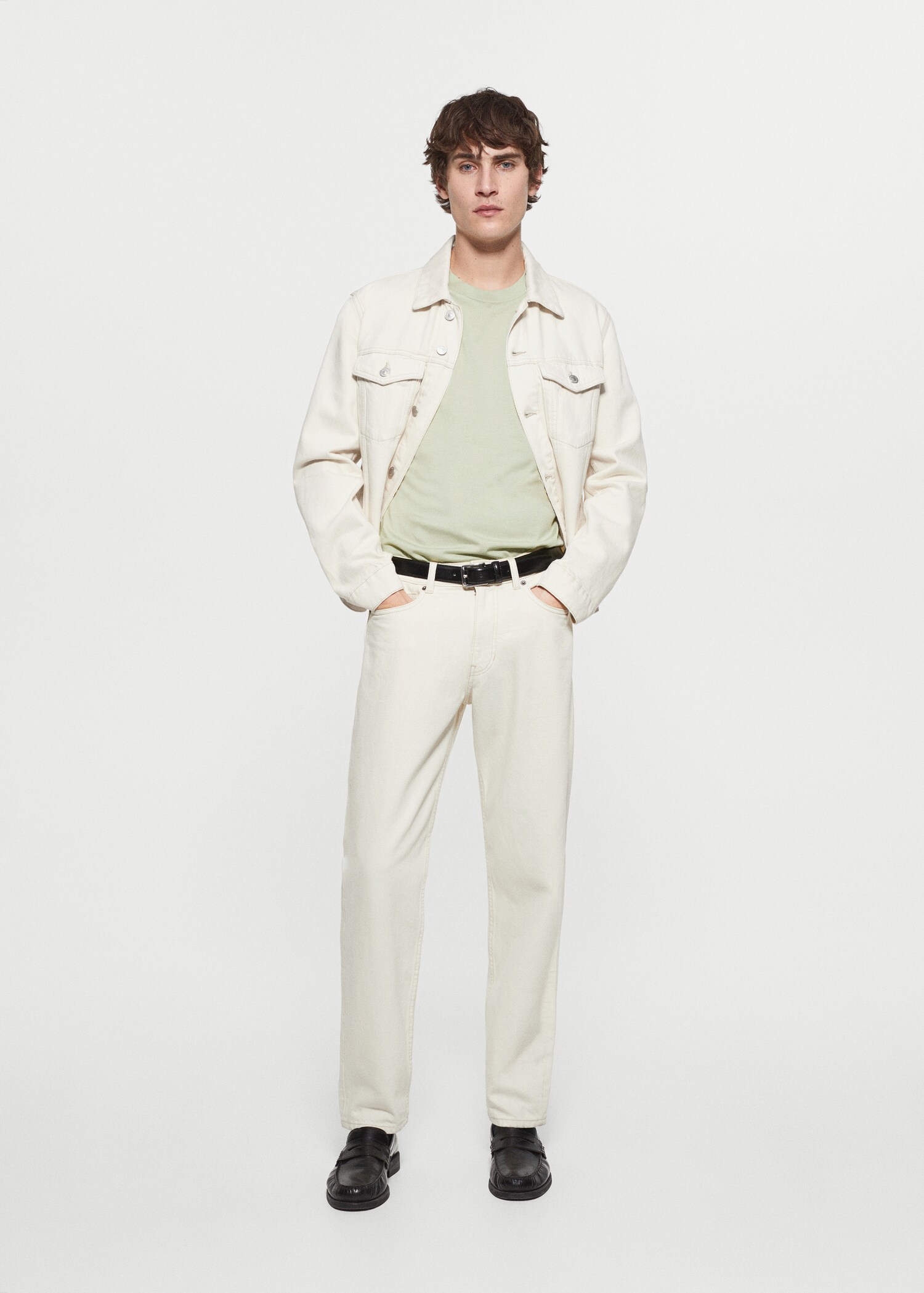 Mercerised slim-fit t-shirt - Details of the article 5