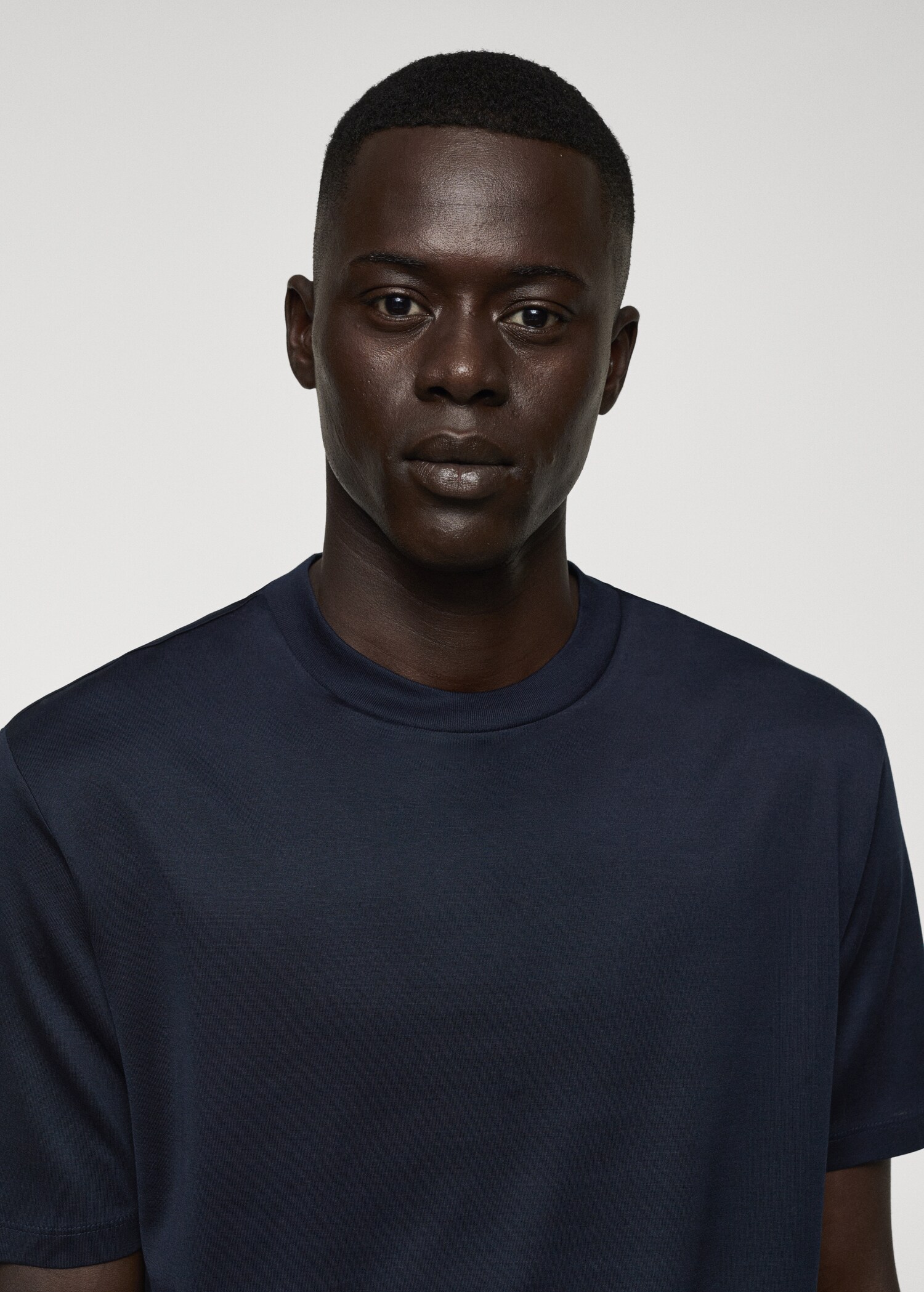 Mercerised slim-fit t-shirt - Details of the article 1