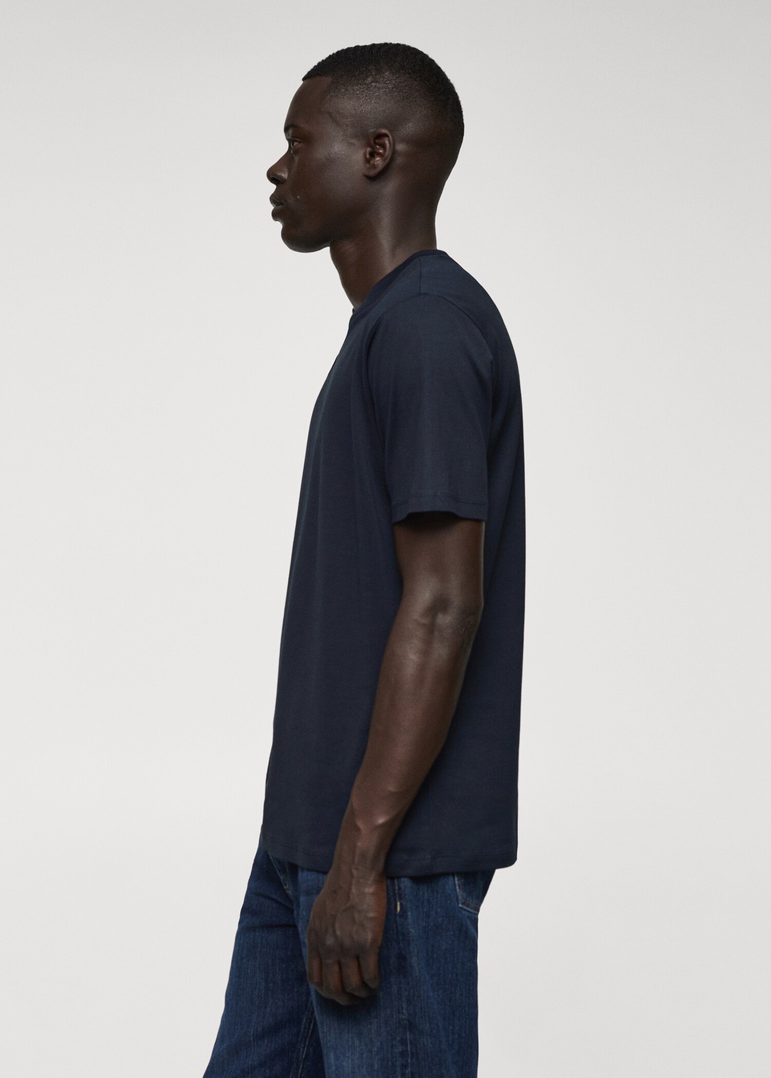 Mercerised slim-fit t-shirt - Details of the article 2