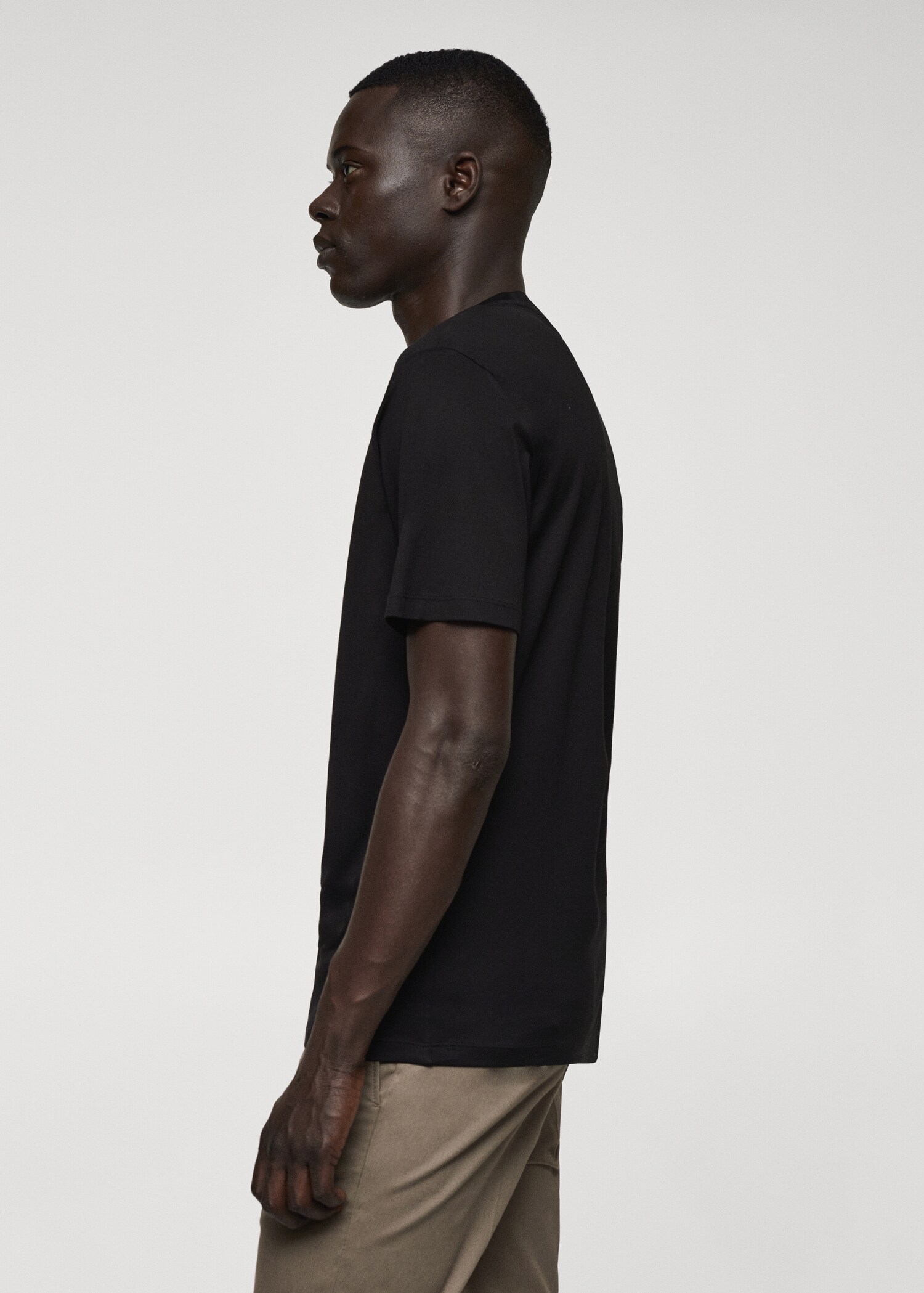 Mercerised slim-fit t-shirt - Details of the article 2