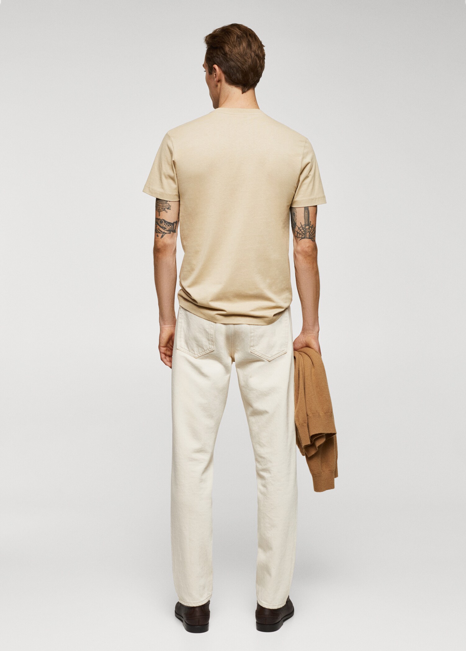 Essential cotton-blend T-shirt - Reverse of the article