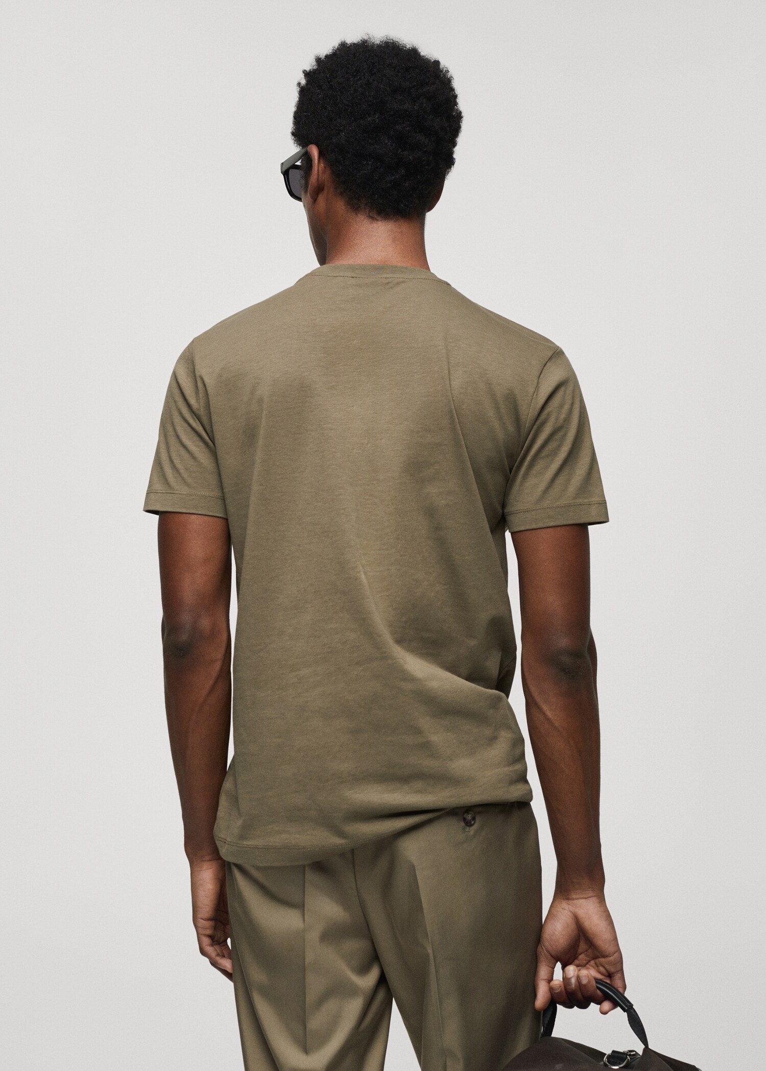 Essential cotton-blend T-shirt - Reverse of the article