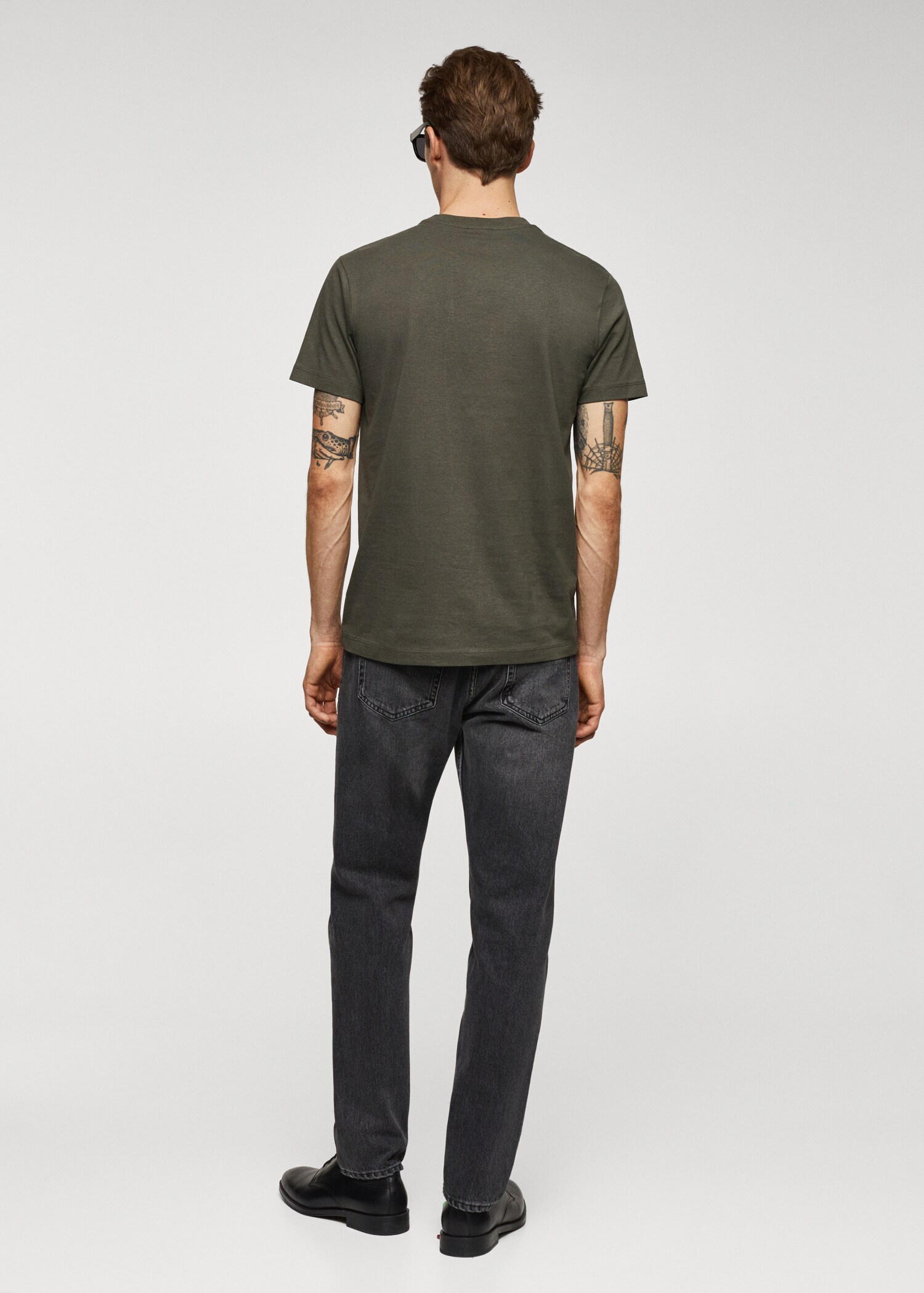 Essential cotton-blend T-shirt - Reverse of the article