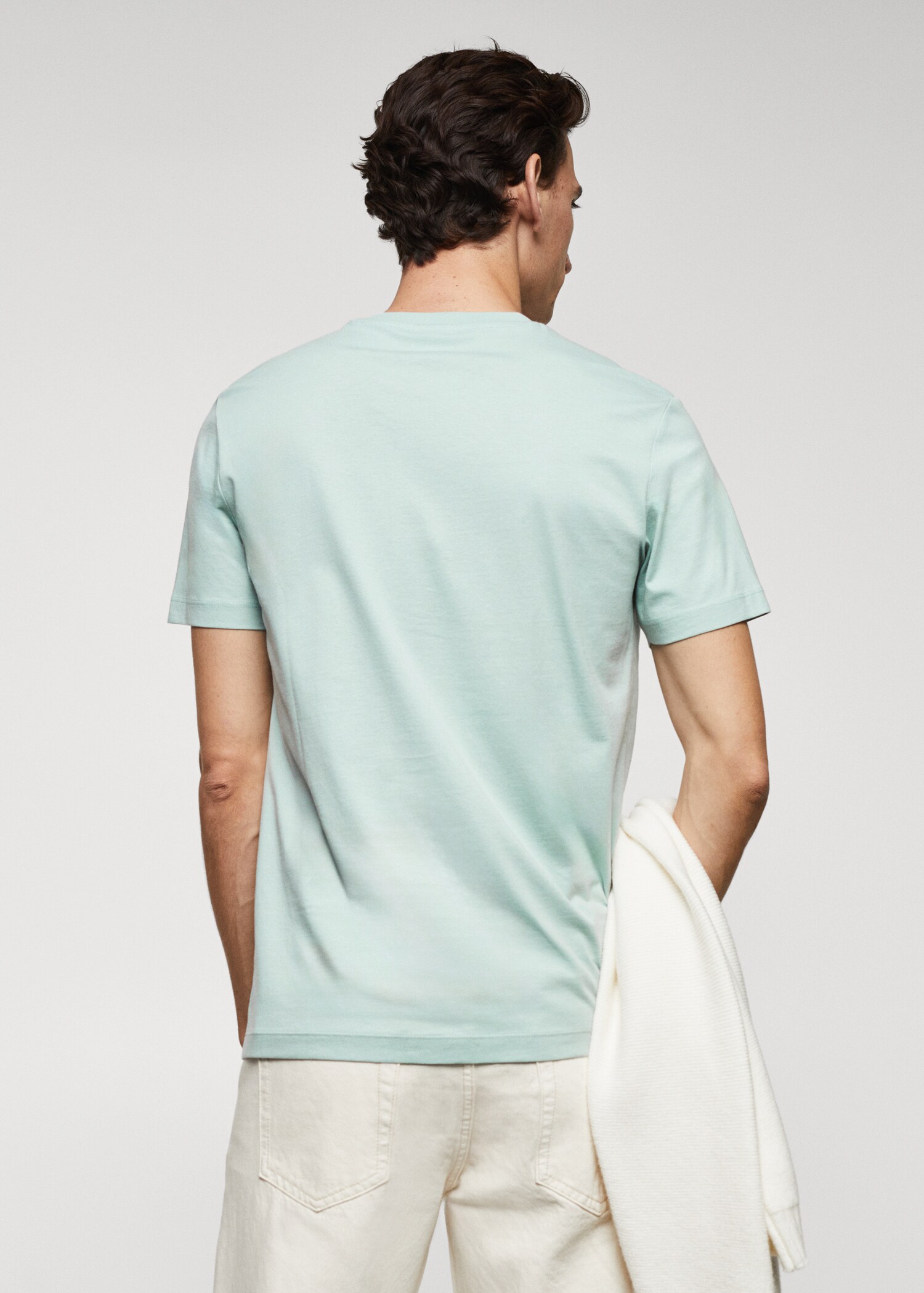 Essential cotton-blend T-shirt - Reverse of the article