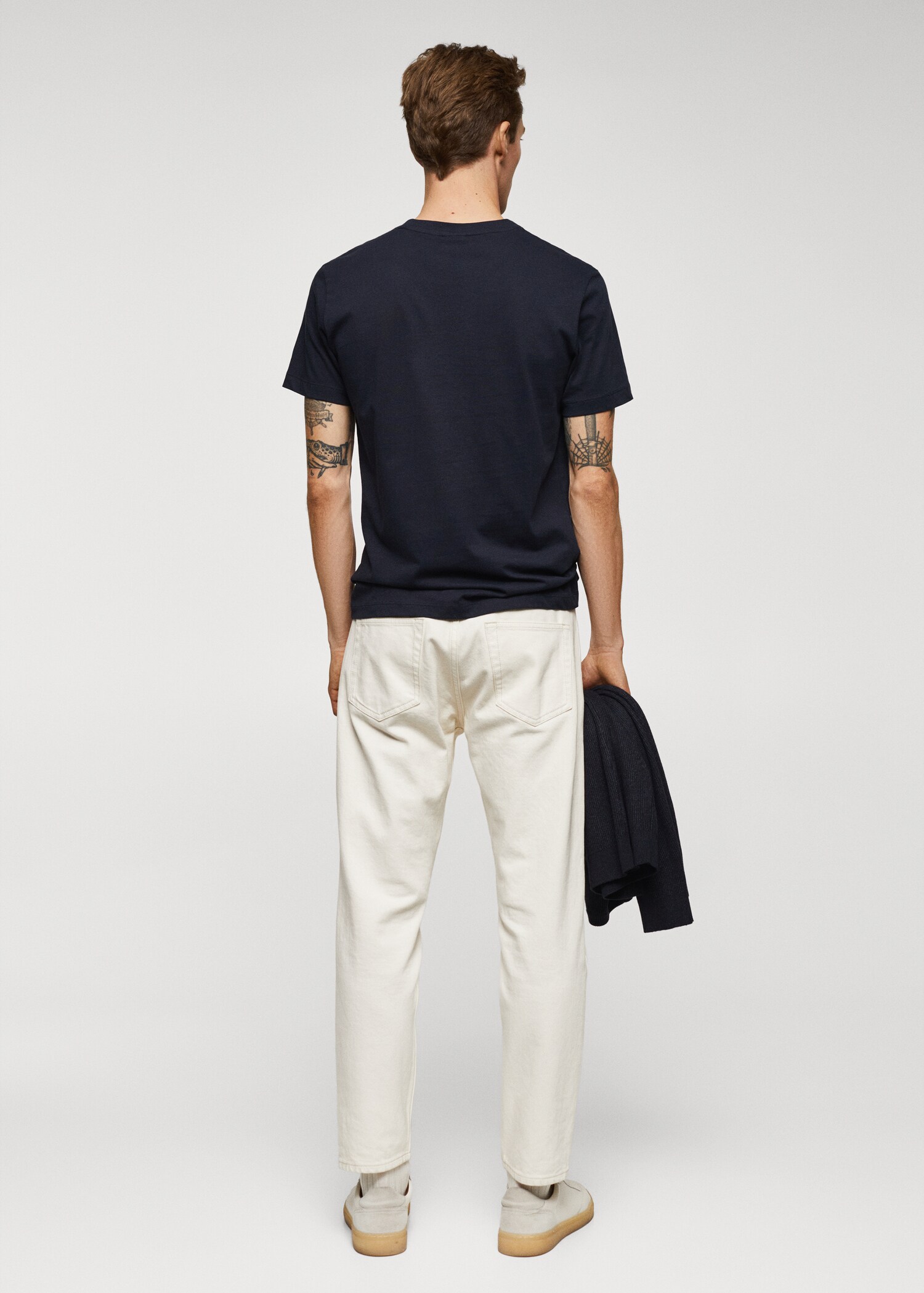 Essential cotton-blend T-shirt - Reverse of the article