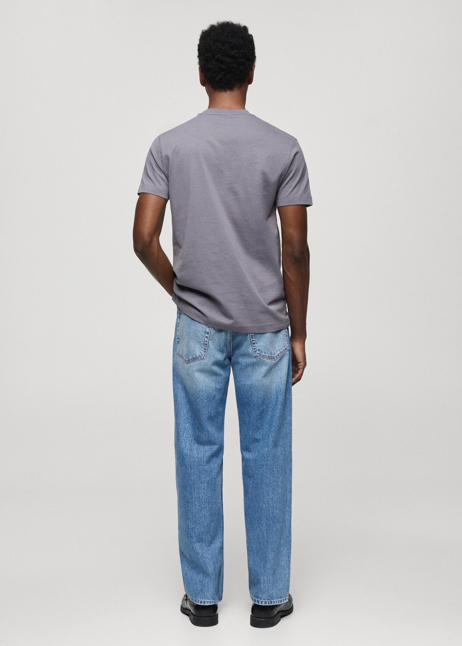Essential cotton-blend T-shirt - Reverse of the article