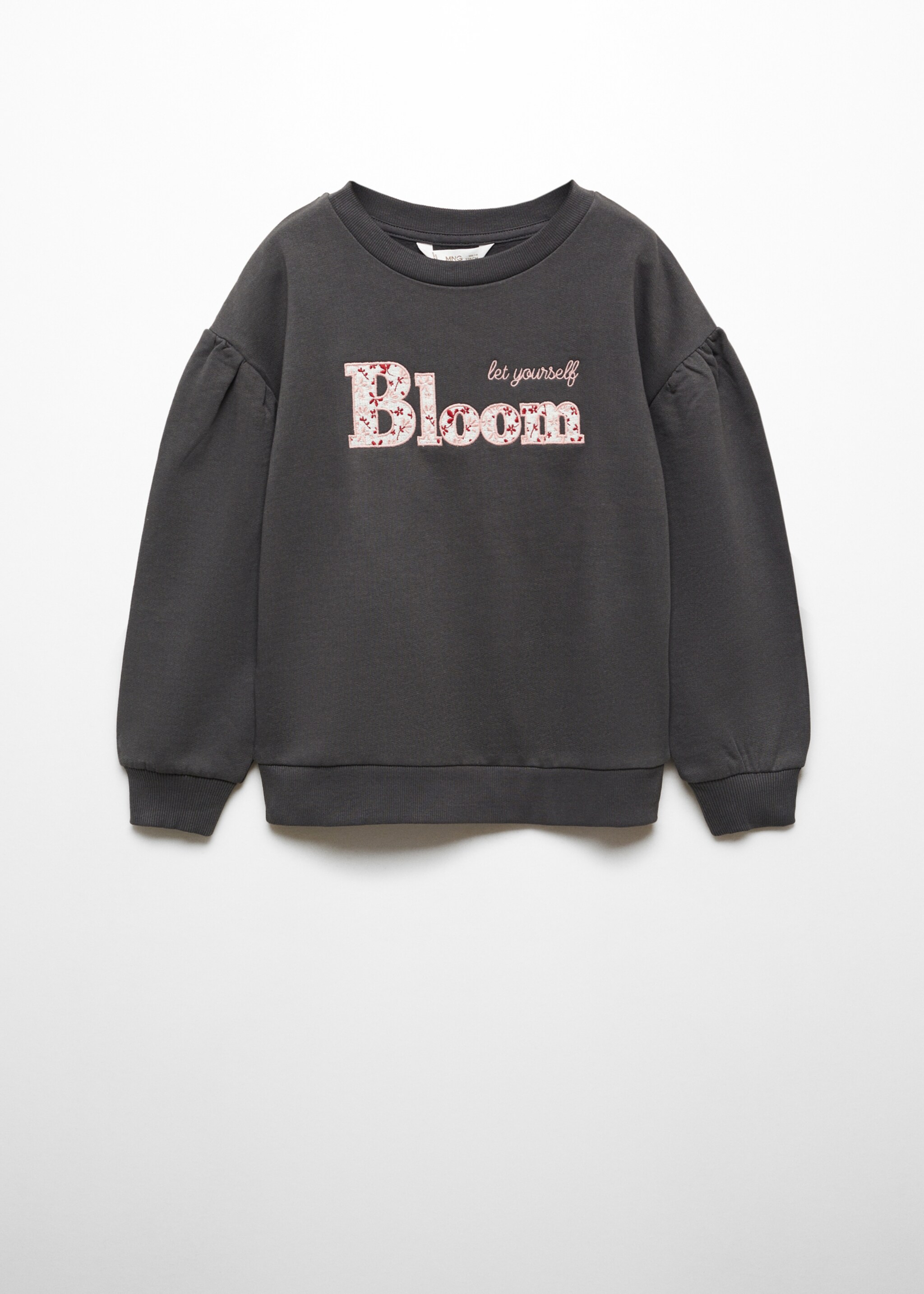 Embroidered message sweatshirt - Article without model