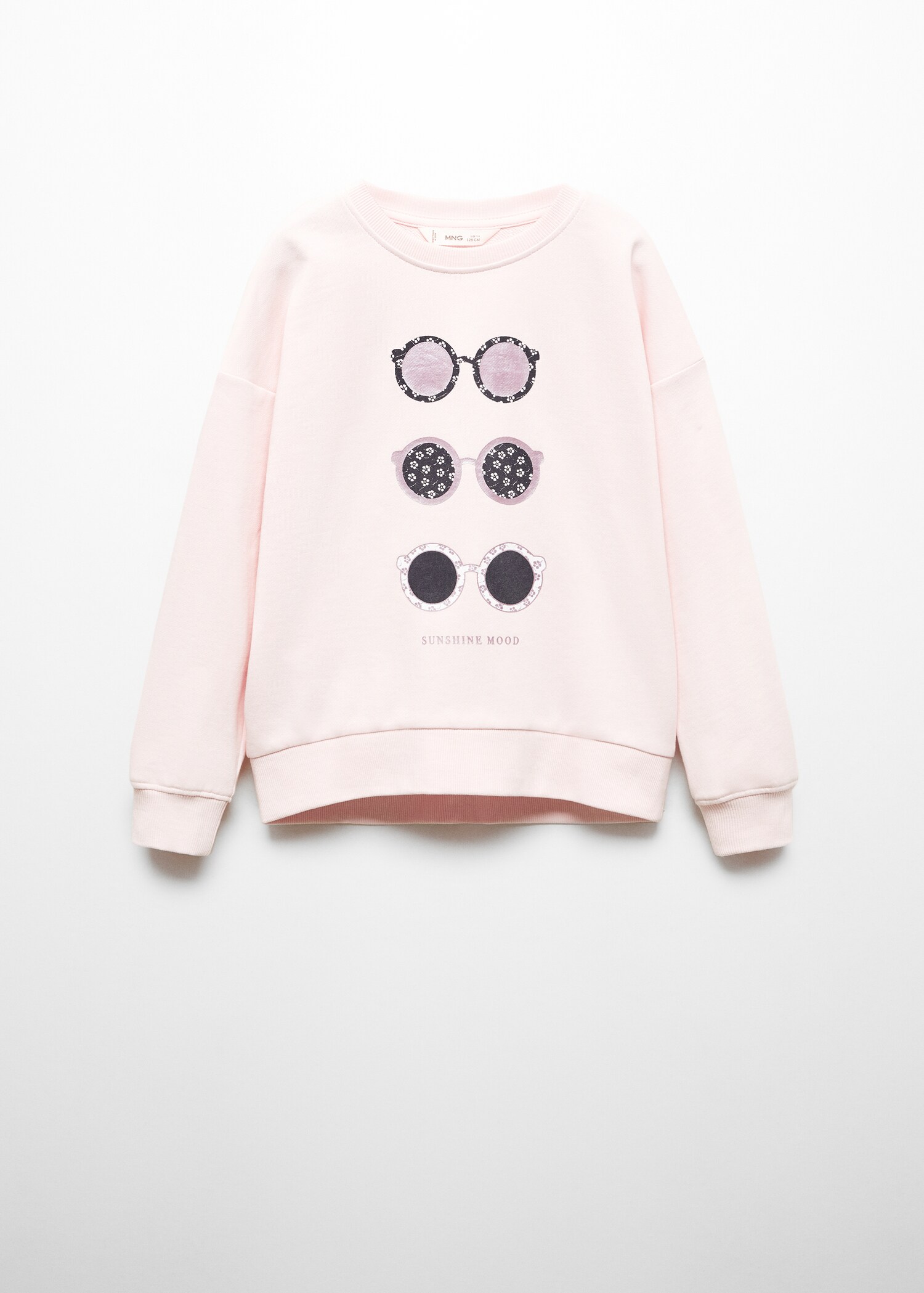 Cotton-blend message sweatshirt - Article without model