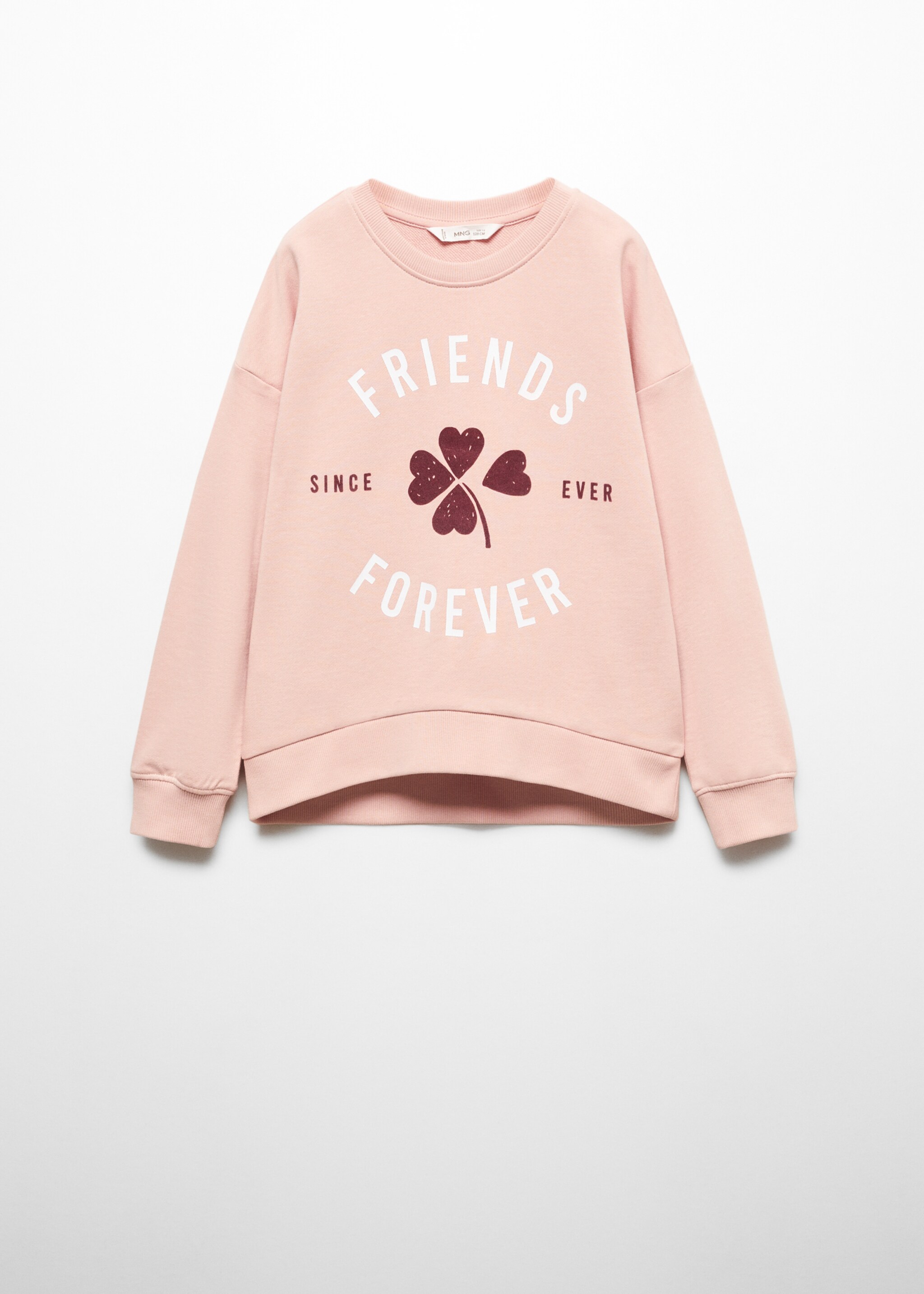 Cotton-blend message sweatshirt - Article without model