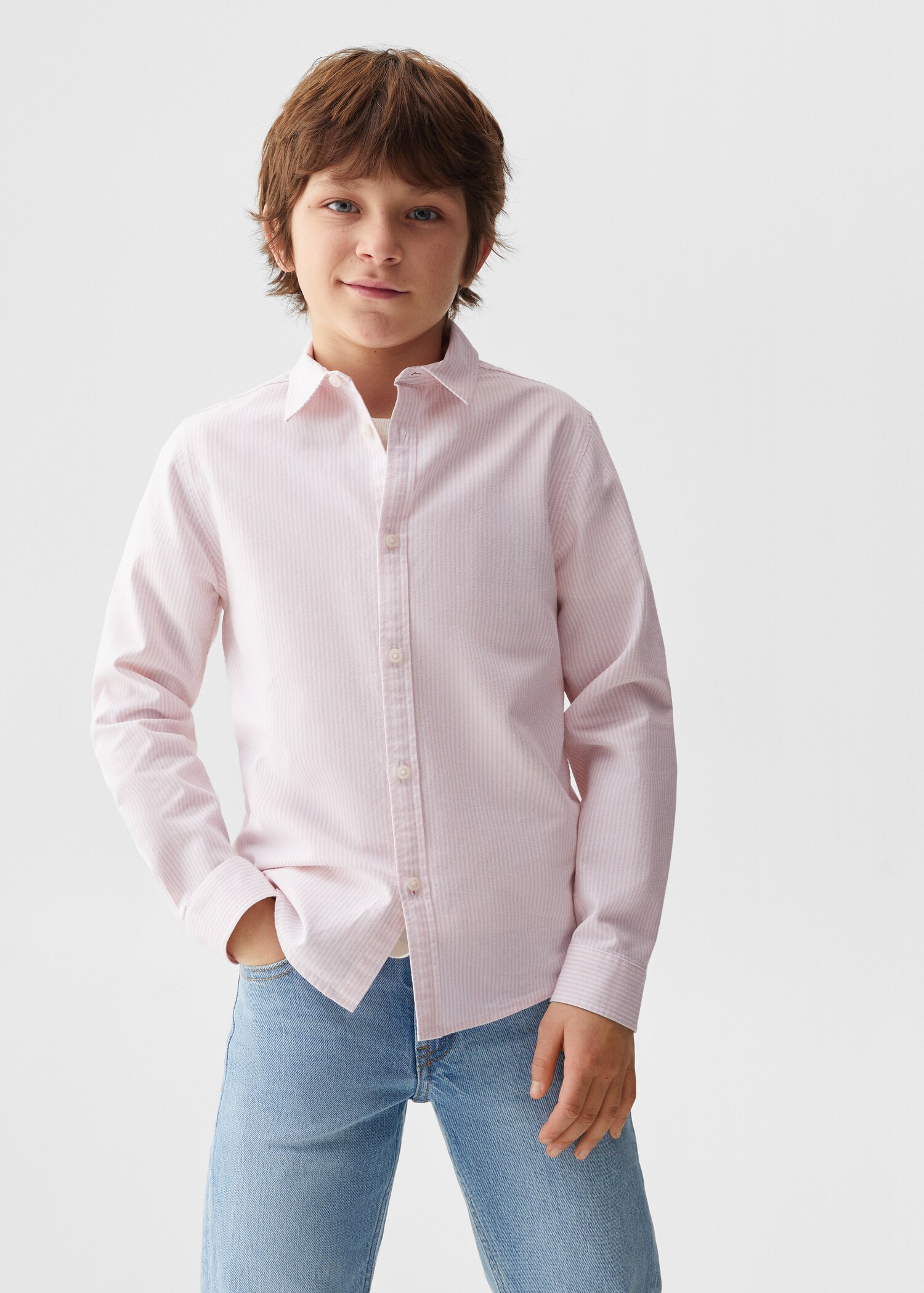 Striped Oxford shirt - Medium plane