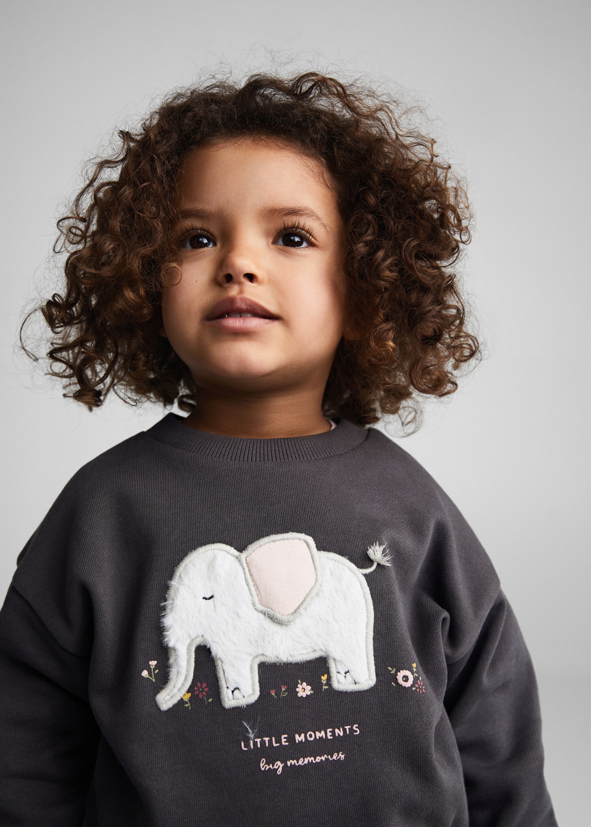 Gemustertes Baumwoll-Sweatshirt - Detail des Artikels 1