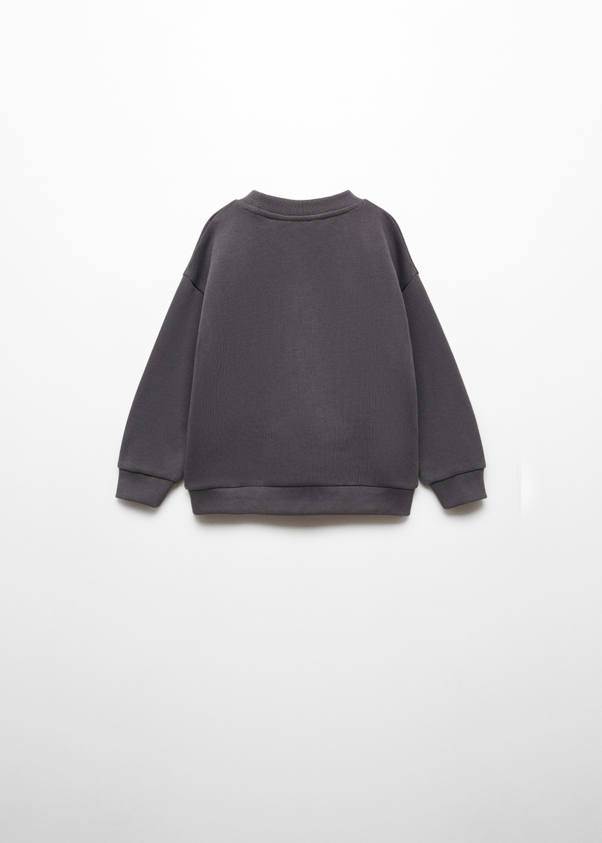 Gemustertes Baumwoll-Sweatshirt - Rückseite des Artikels