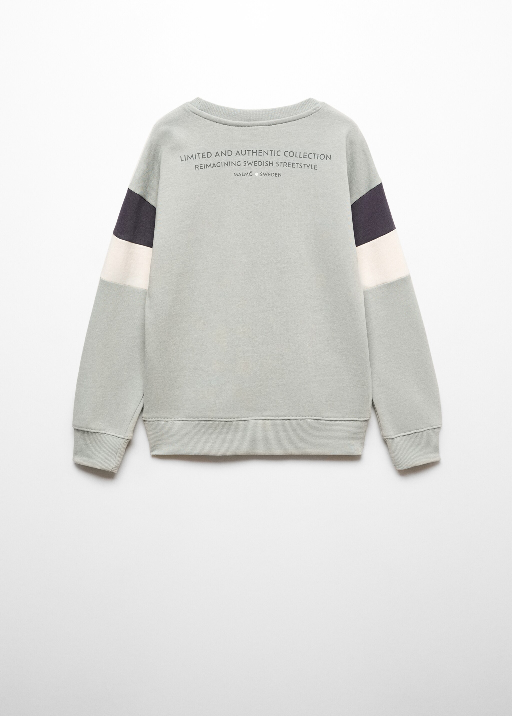 Printed cotton sweatshirt - Reverse of the article