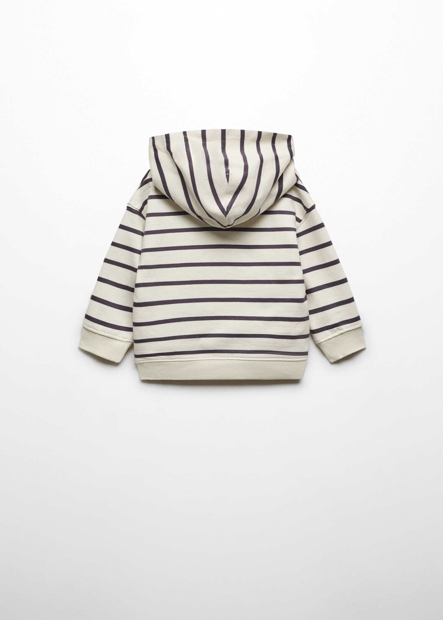 Striped cotton-blend sweatshirt - Reverse of the article