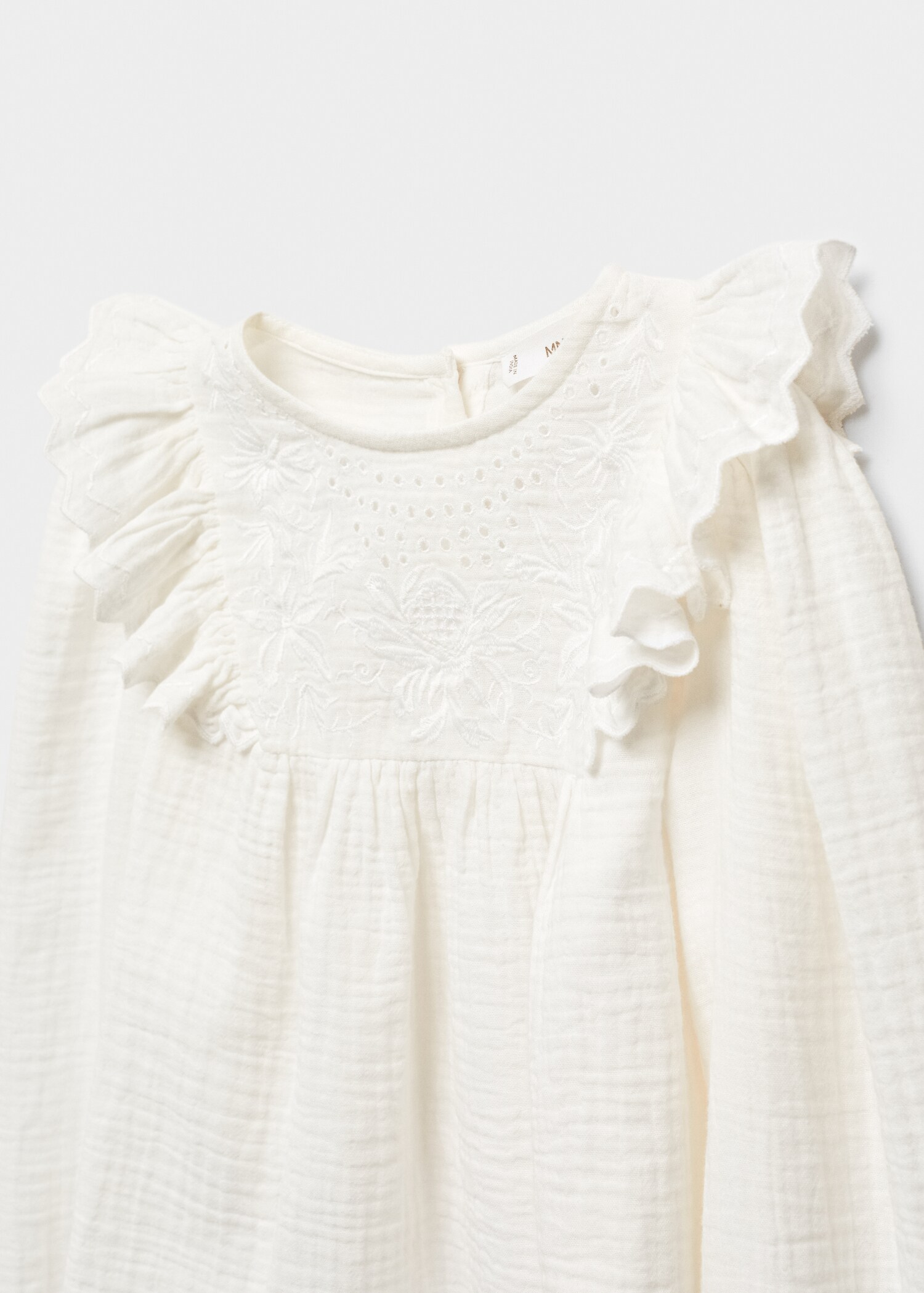 Plumetis-Bluse mit Rüschen - Detail des Artikels 8