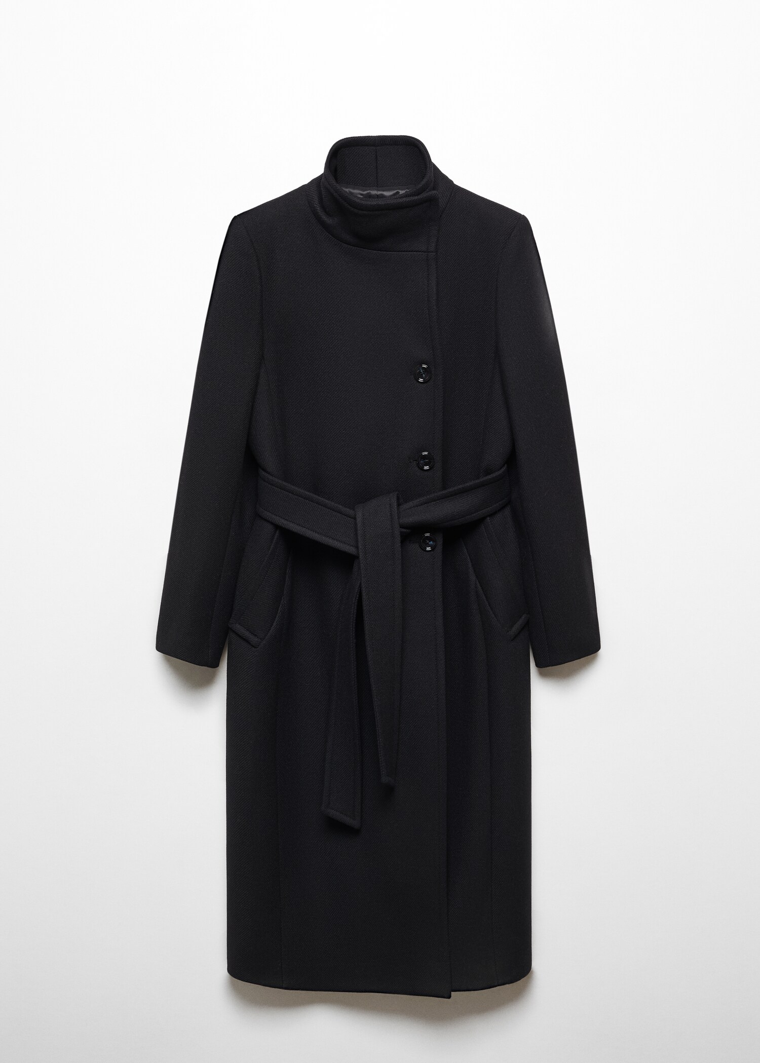 Manteco wool coat with belt - Article without model